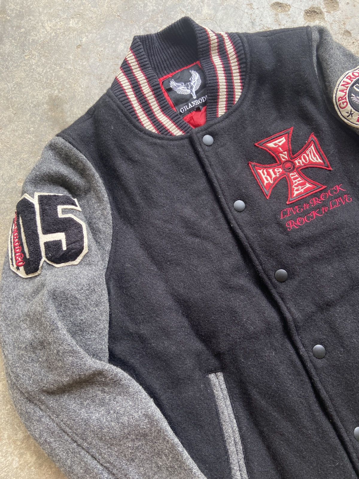 Japanese Brand Granrodeo Glamorous 05 Rock & Roll SE Wool Varsity Jacket Size US M / EU 48-50 / 2 - 4 Thumbnail