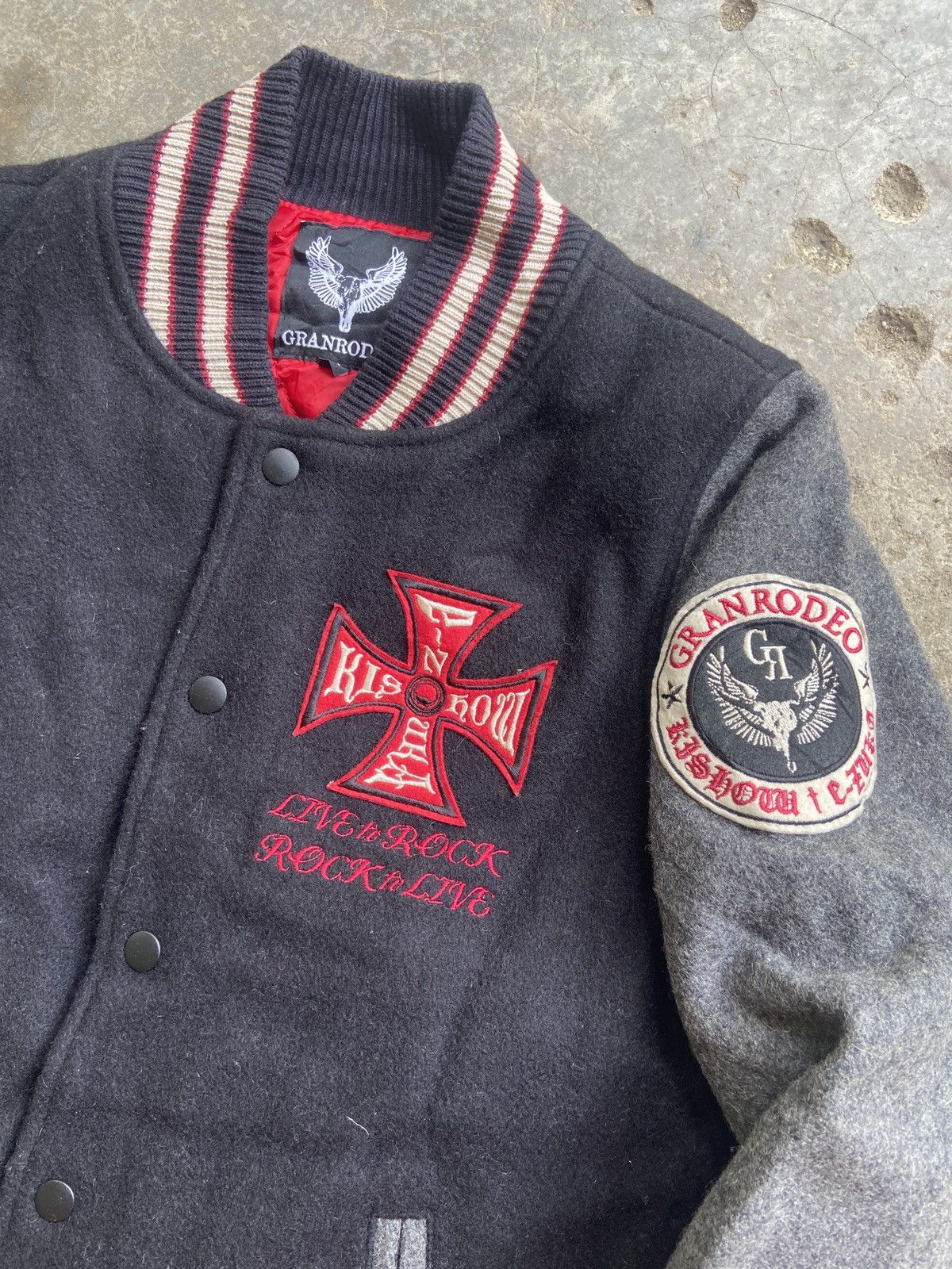 Japanese Brand Granrodeo Glamorous 05 Rock & Roll SE Wool Varsity Jacket Size US M / EU 48-50 / 2 - 3 Thumbnail