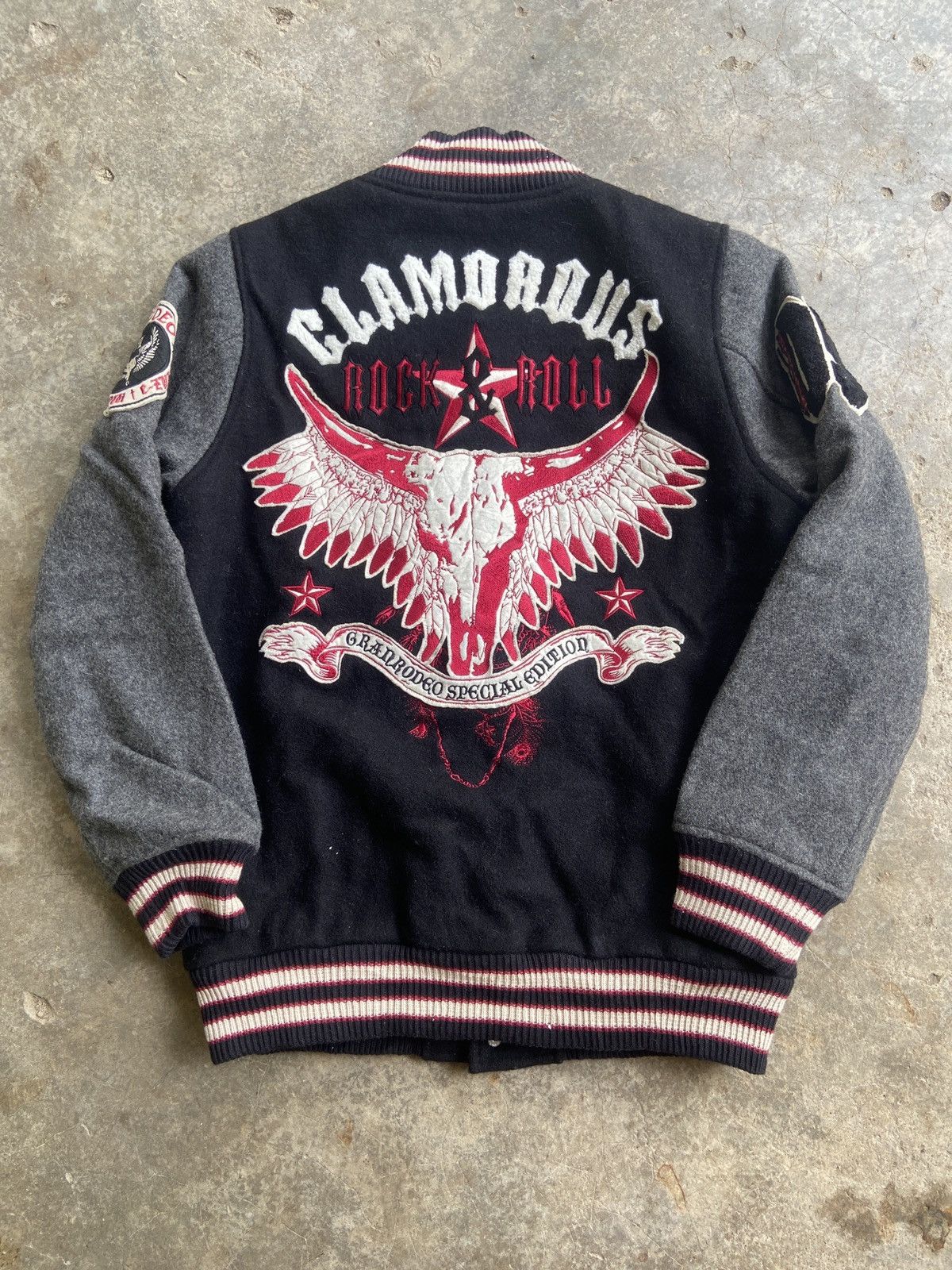 Japanese Brand Granrodeo Glamorous 05 Rock & Roll SE Wool Varsity Jacket Size US M / EU 48-50 / 2 - 2 Thumbnail