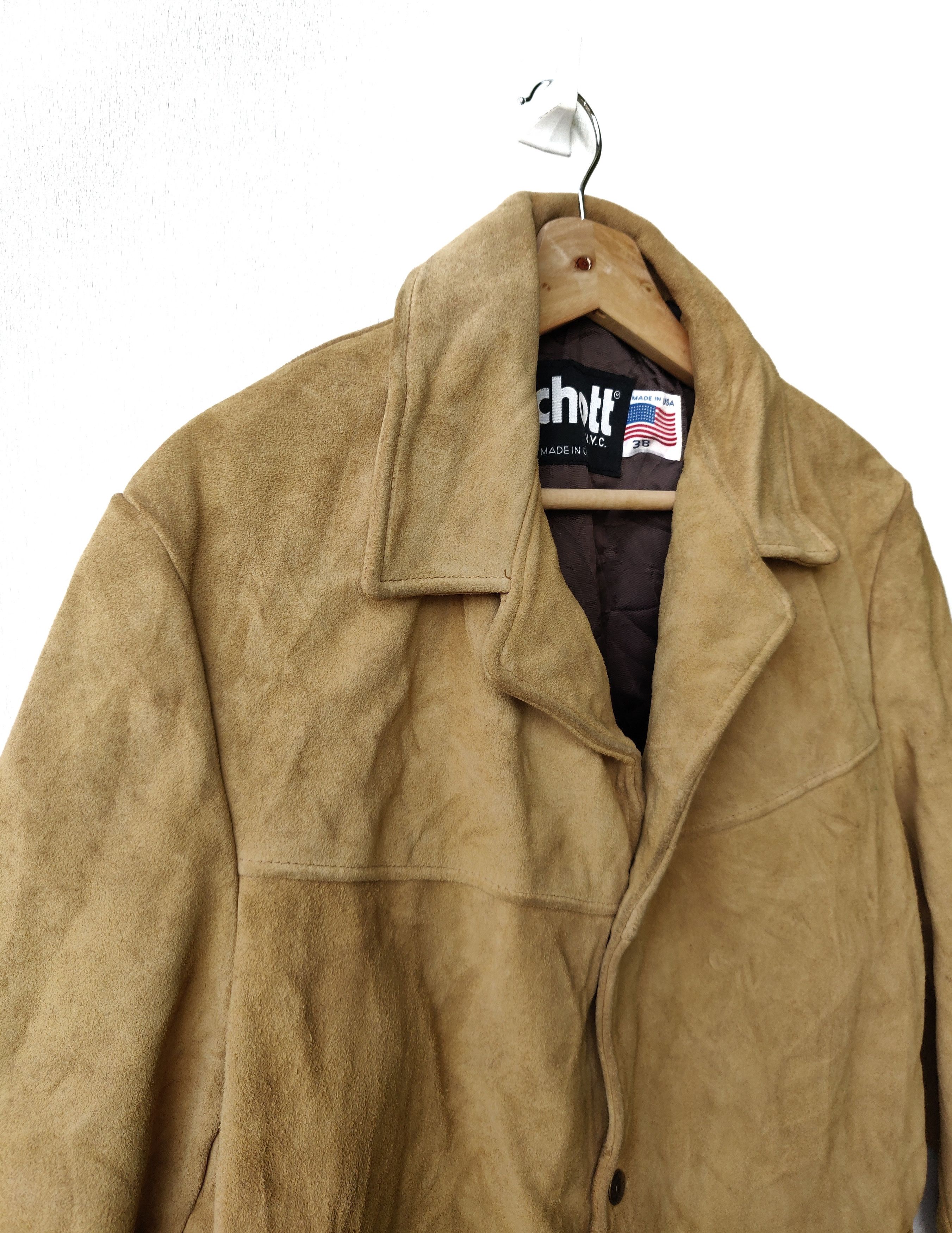Genuine Leather Vintage 80/90s Schott Full Leather Jacket Size US M / EU 48-50 / 2 - 6 Thumbnail