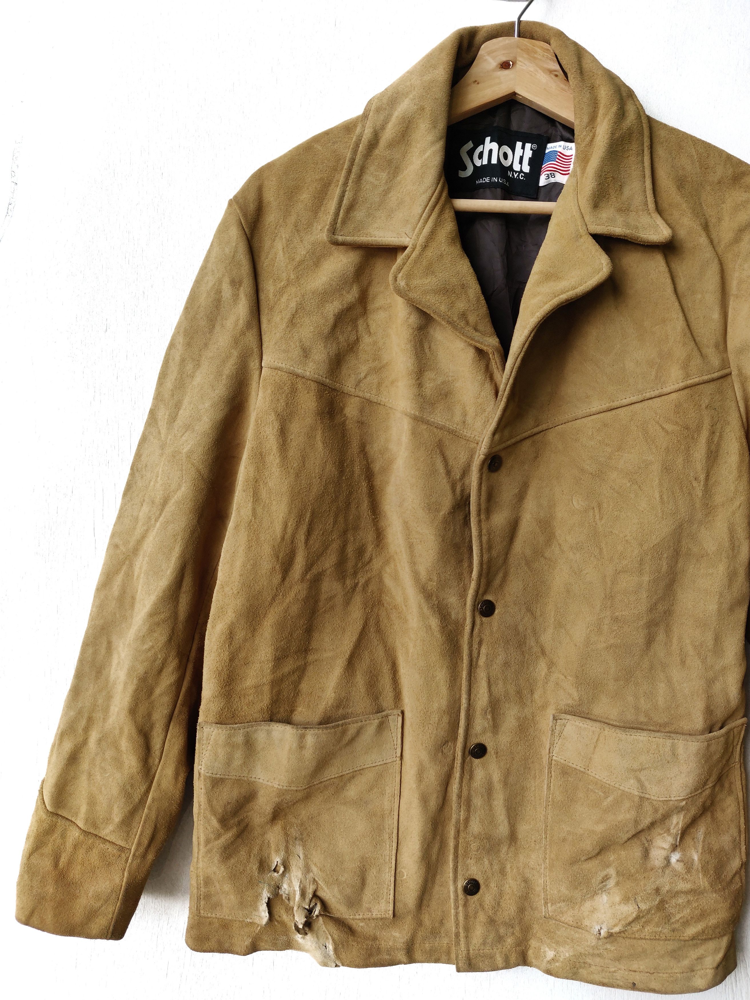 Genuine Leather Vintage 80/90s Schott Full Leather Jacket Size US M / EU 48-50 / 2 - 3 Thumbnail