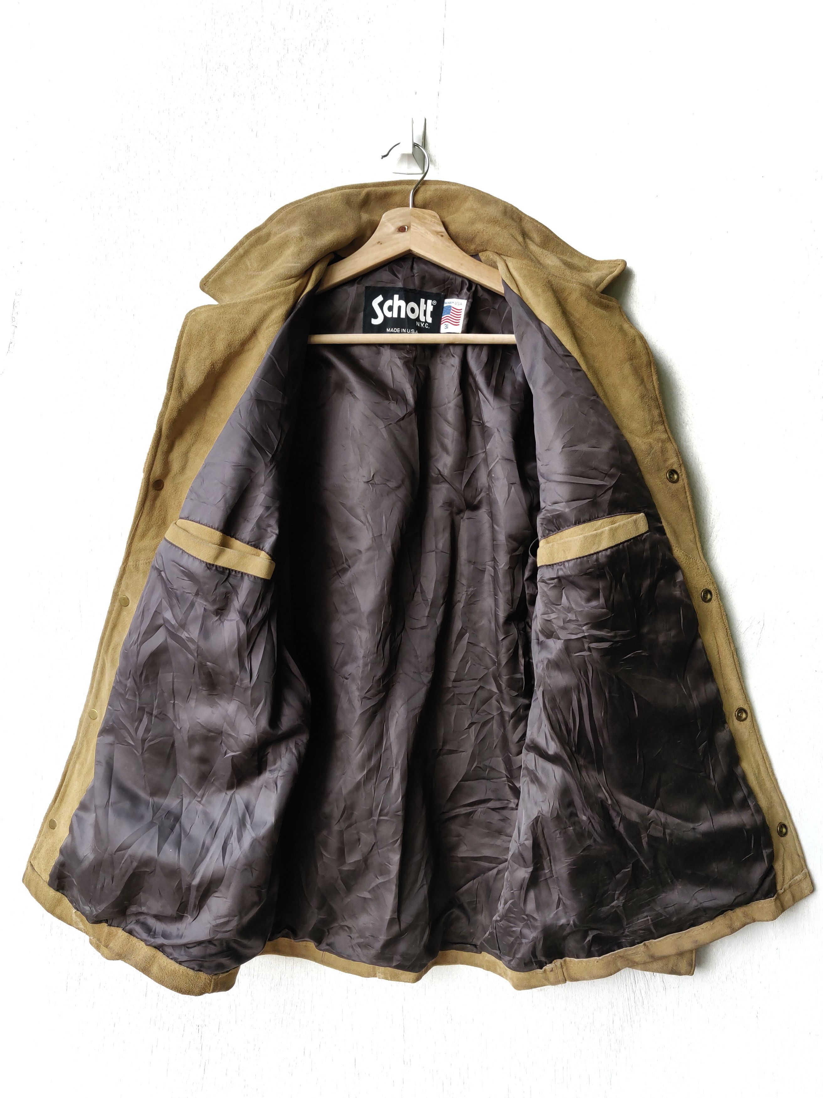 Genuine Leather Vintage 80/90s Schott Full Leather Jacket Size US M / EU 48-50 / 2 - 10 Thumbnail