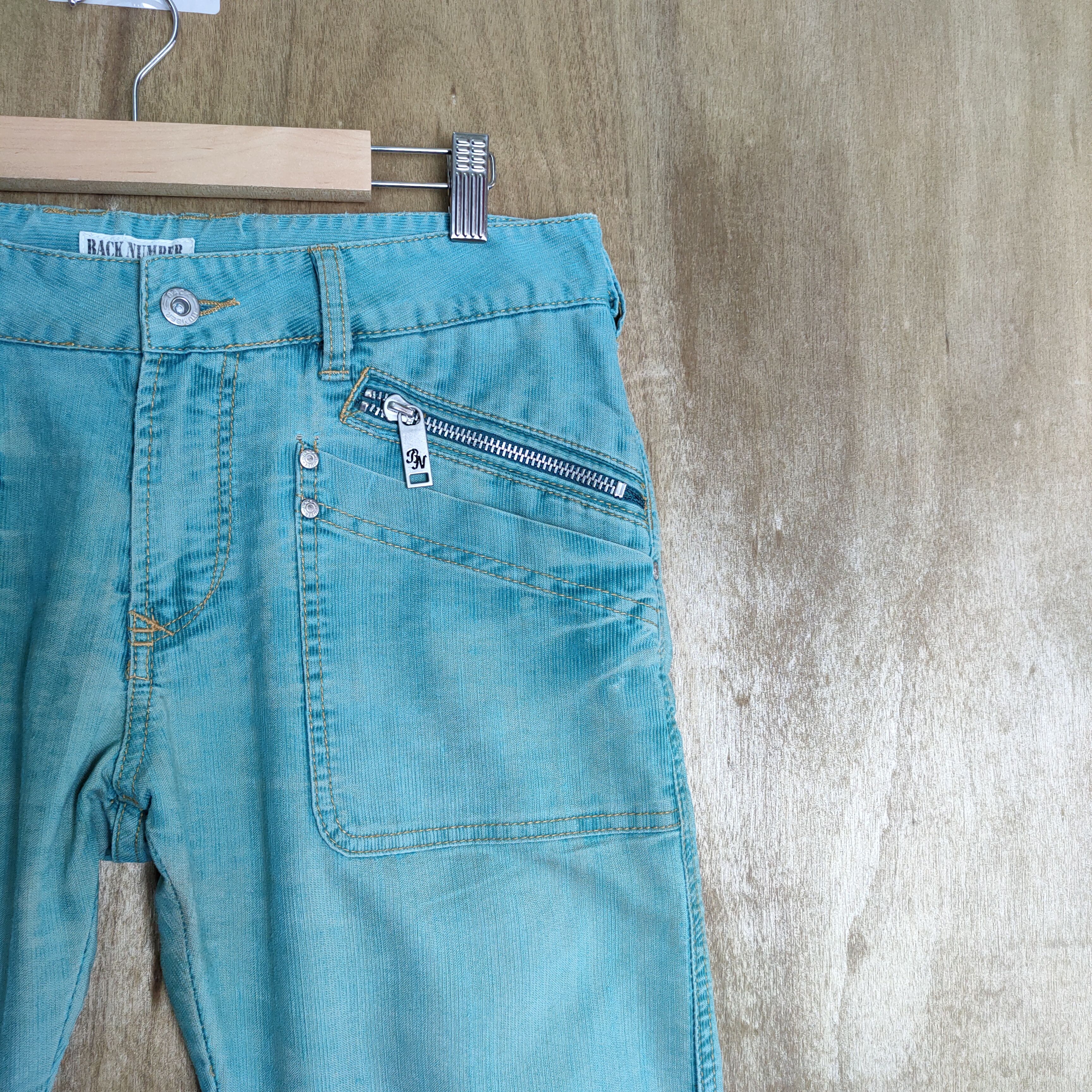 Japanese Brand VINTAGE BACK NUMBER FADED GREEN BUSH PANTS Size US 31 - 5 Thumbnail