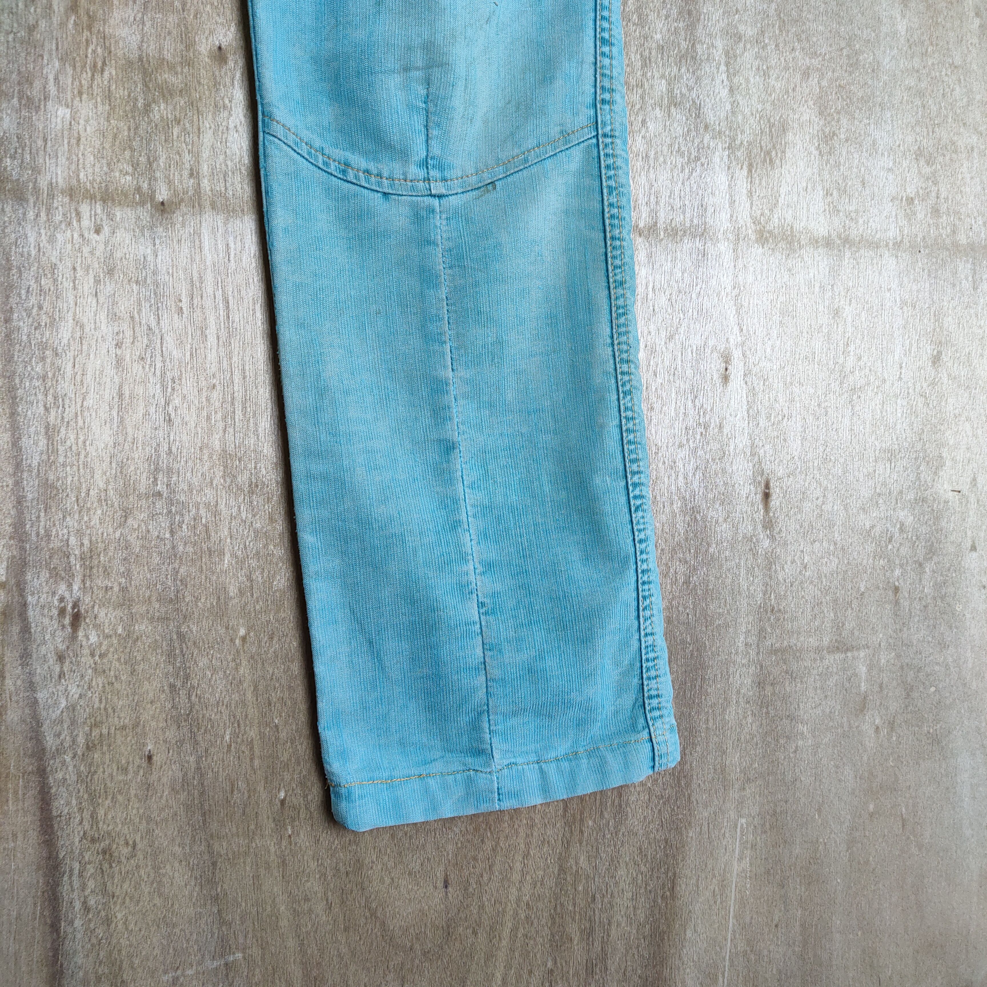 Japanese Brand VINTAGE BACK NUMBER FADED GREEN BUSH PANTS Size US 31 - 8 Thumbnail