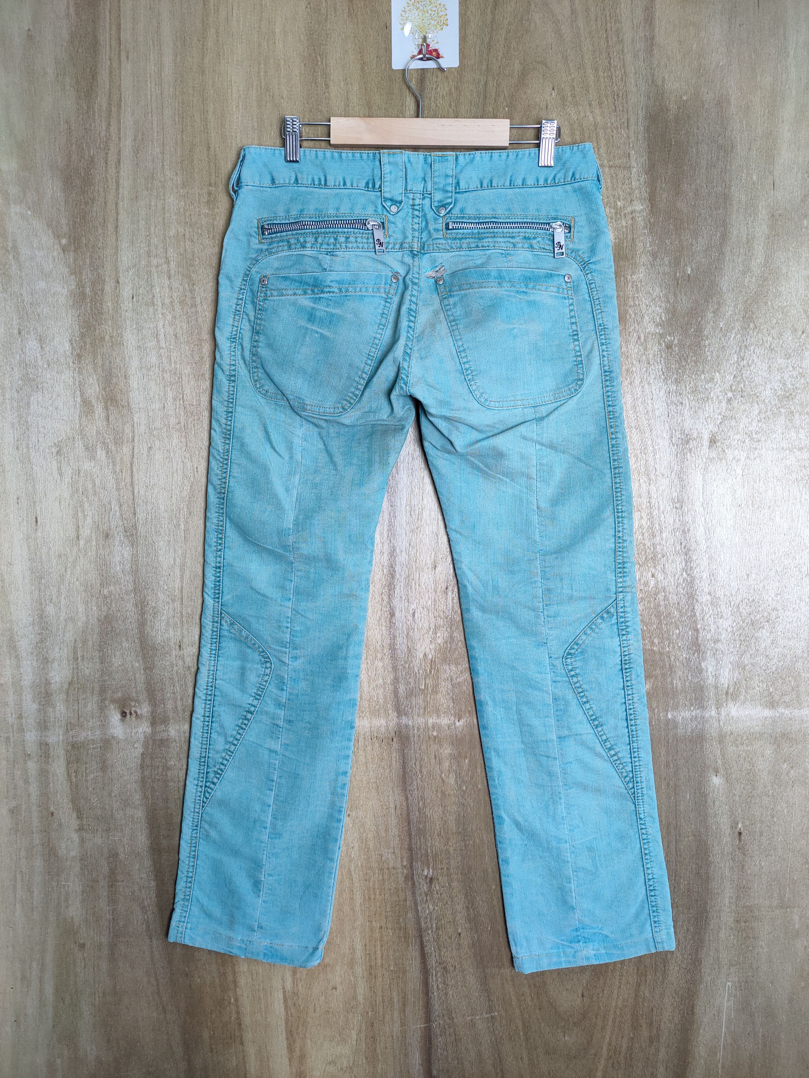 Japanese Brand VINTAGE BACK NUMBER FADED GREEN BUSH PANTS Size US 31 - 10 Thumbnail
