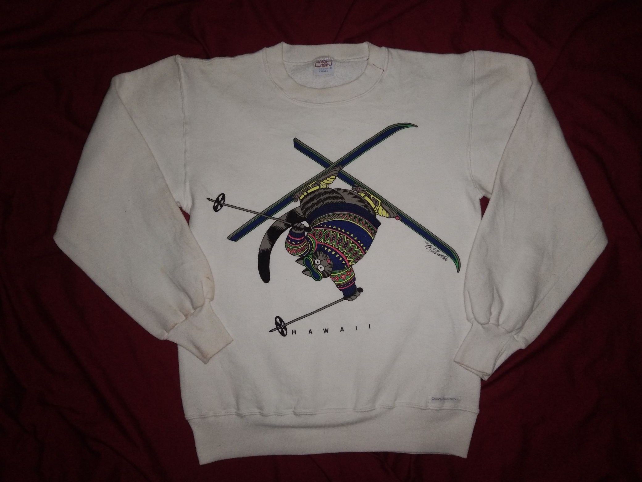 Vintage VTG Kliban Cats Ski sweatshirt Size US S / EU 44-46 / 1 - 2 Thumbnail