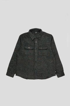 Stussy Stüssy Speckled Wool CPO Shirt in Black | Grailed