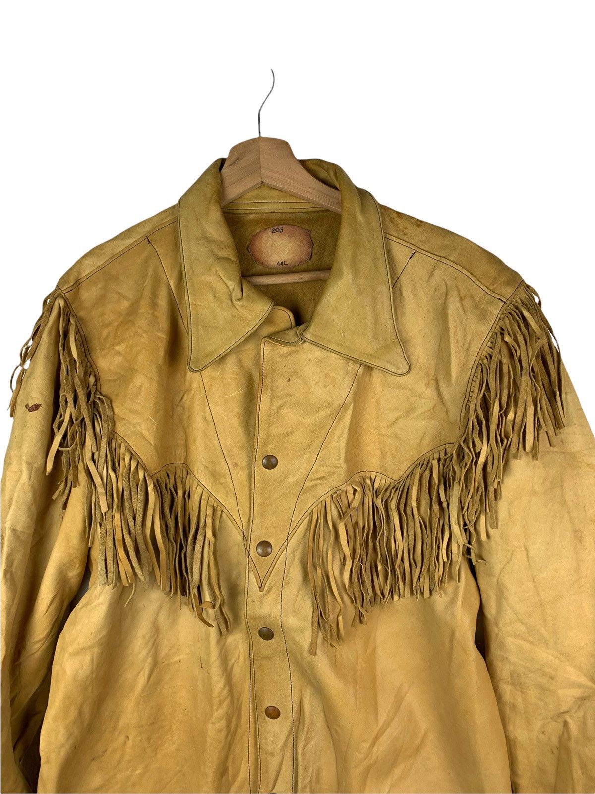 14th Addiction 🔥Vintage 203 American Red Indian Style Fulll Leather Jacket Size US L / EU 52-54 / 3 - 2 Thumbnail
