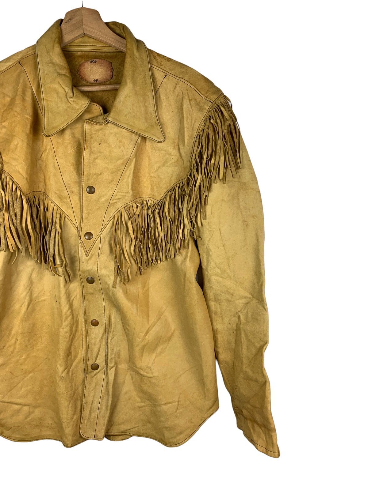 14th Addiction 🔥Vintage 203 American Red Indian Style Fulll Leather Jacket Size US L / EU 52-54 / 3 - 5 Thumbnail