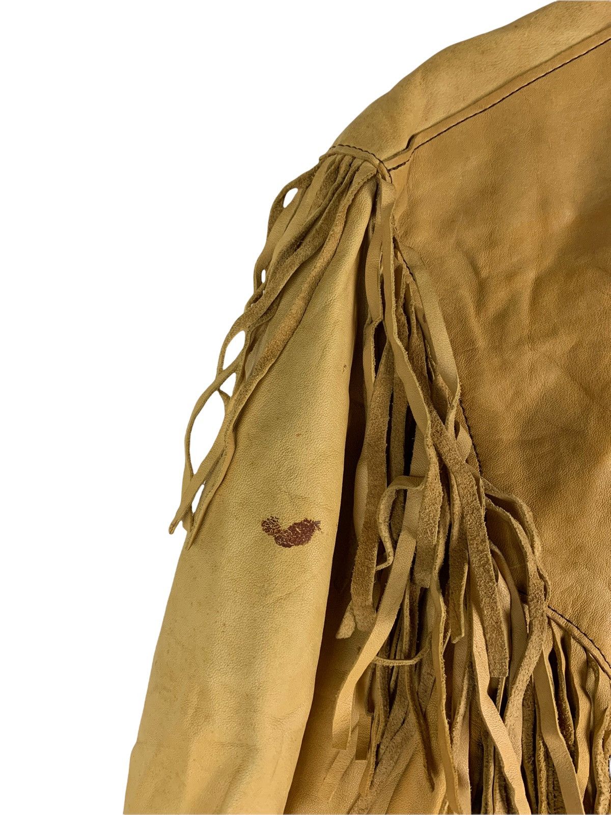 14th Addiction 🔥Vintage 203 American Red Indian Style Fulll Leather Jacket Size US L / EU 52-54 / 3 - 19 Thumbnail