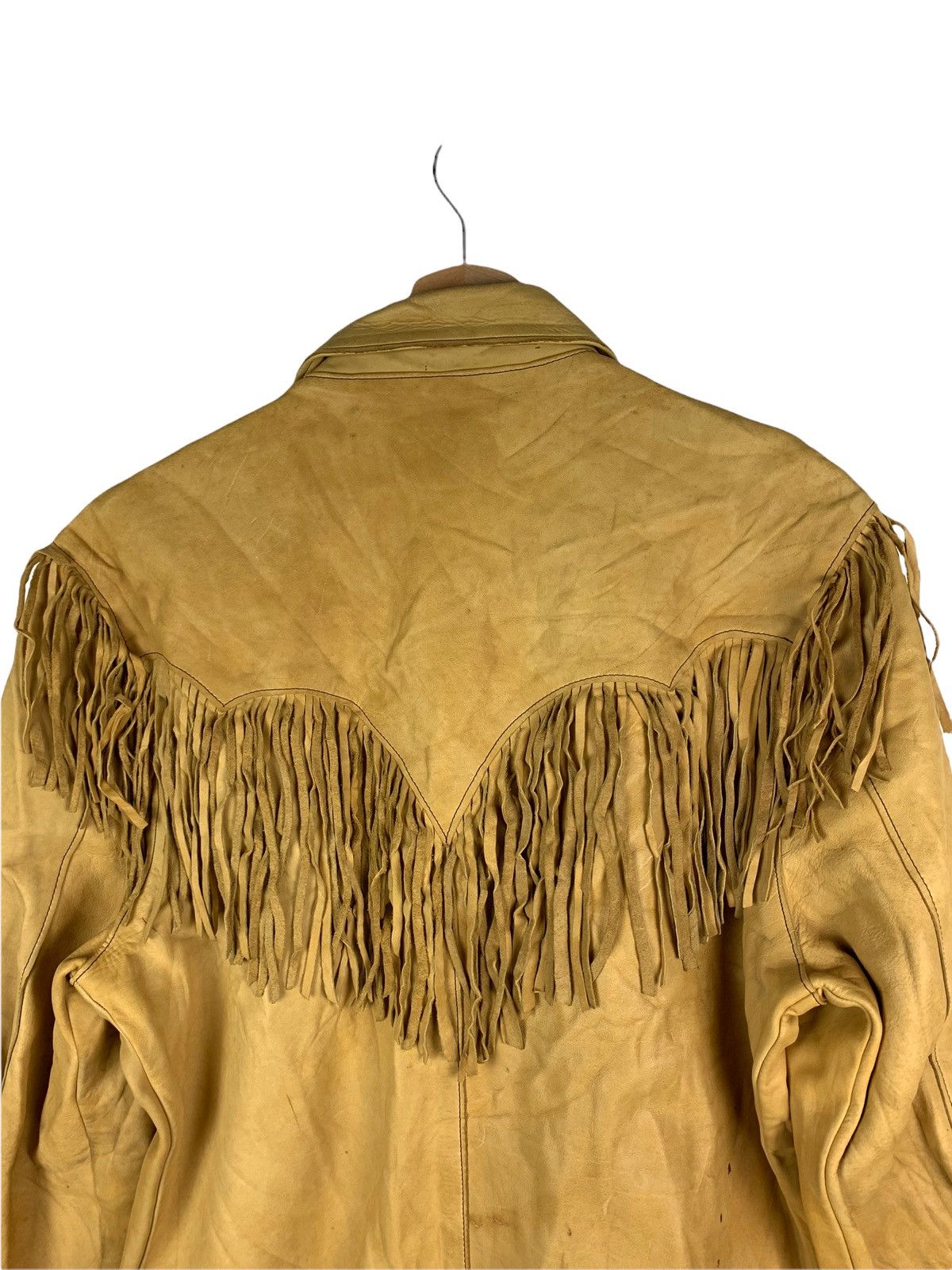 14th Addiction 🔥Vintage 203 American Red Indian Style Fulll Leather Jacket Size US L / EU 52-54 / 3 - 9 Thumbnail