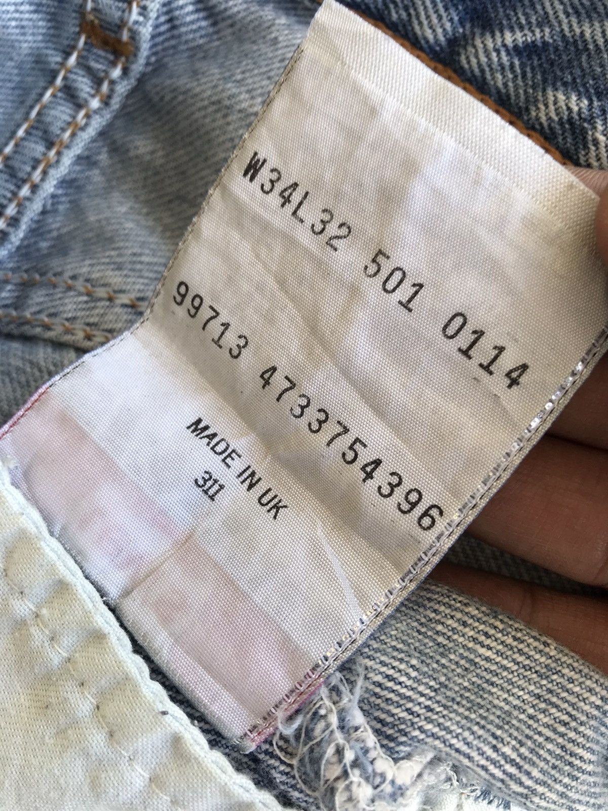 Levi's Made & Crafted × Vintage Vintage Levi’s 501 Uk Short Size US 33 - 8 Thumbnail