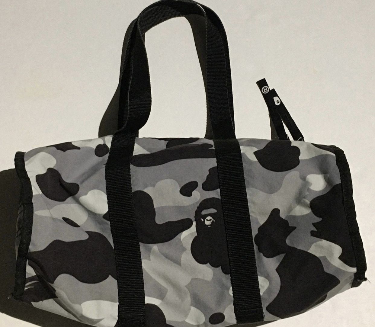 image of Bape Camo Duffle Tote Carry Bag, Women's