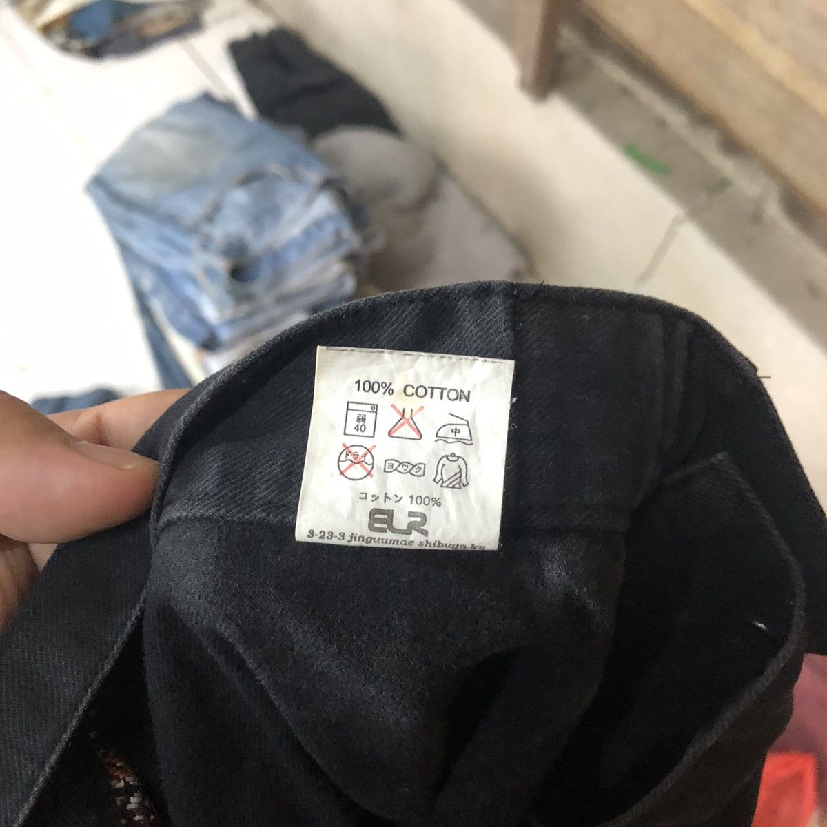 Japanese Brand Evereide Lasting patchwork pocket Black Casual Pants #7083 Size US 33 - 13 Thumbnail