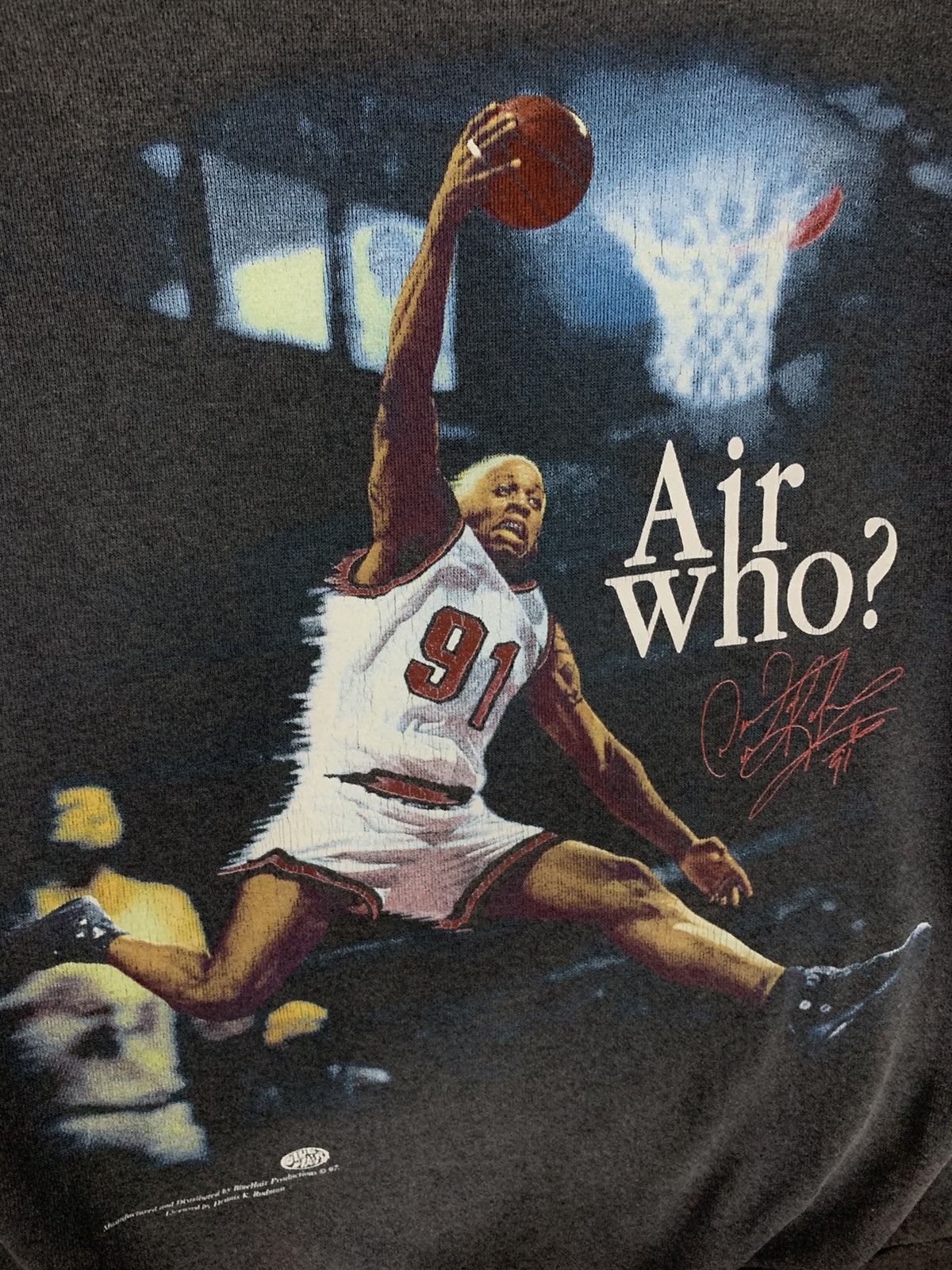 Vintage Vintage Dennis Rodman Crewneck Sweatshirt 90s Size US L / EU 52-54 / 3 - 2 Thumbnail