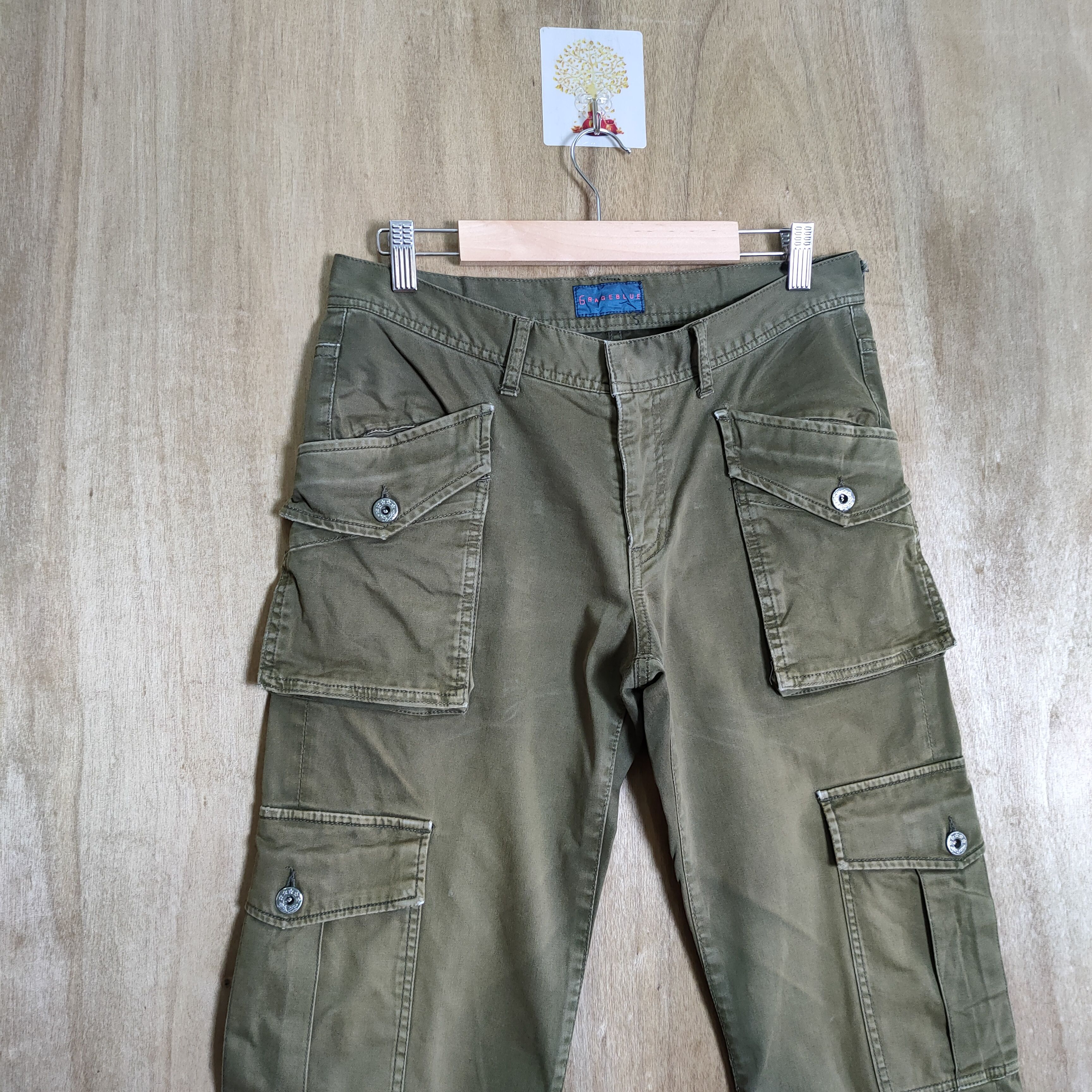 RAGEBLUE W30 RAGEBLUE FADED BUSH PANTS / MULTIPOCKET CARGO PANTS Size US 30 / EU 46 - 2 Thumbnail