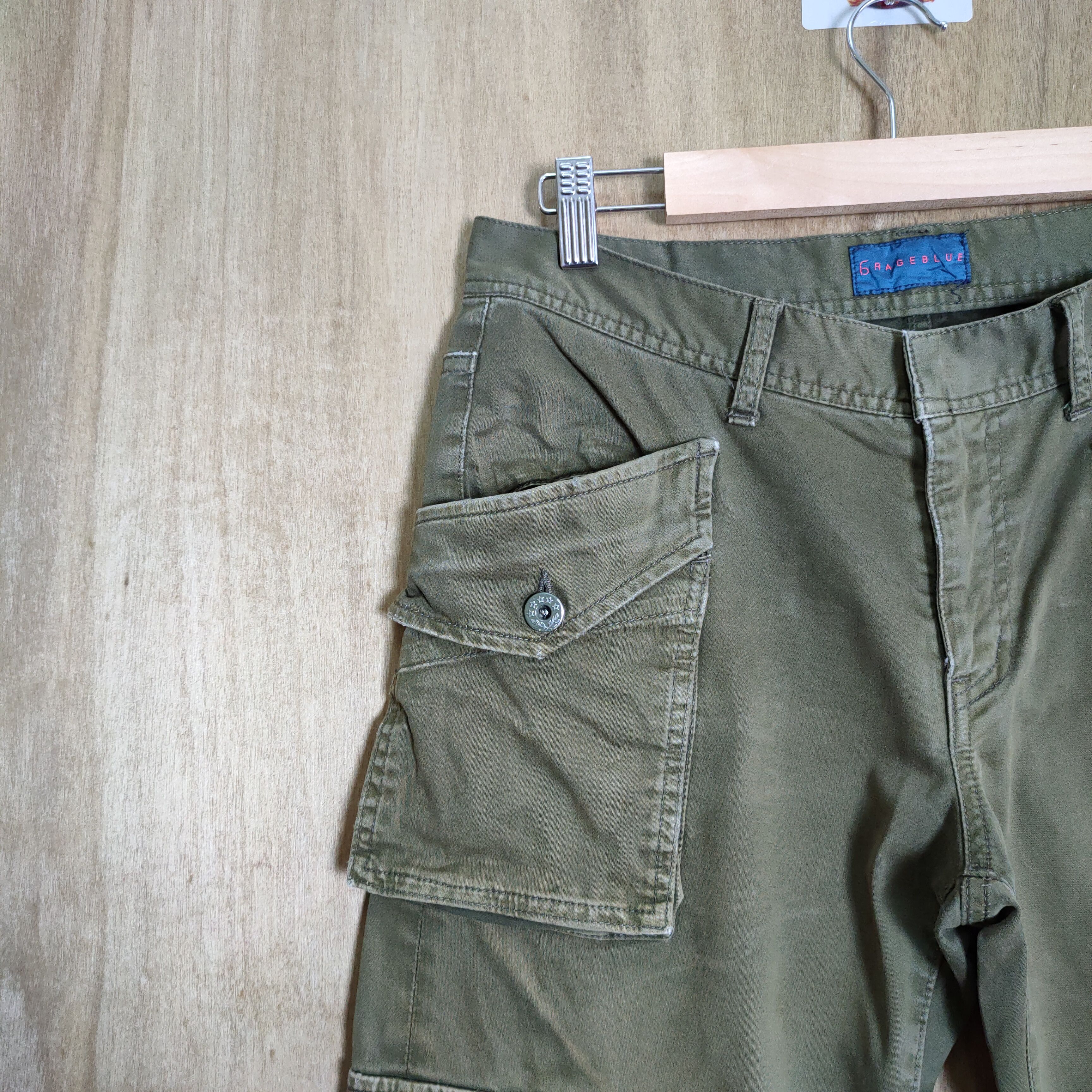 RAGEBLUE W30 RAGEBLUE FADED BUSH PANTS / MULTIPOCKET CARGO PANTS Size US 30 / EU 46 - 4 Thumbnail