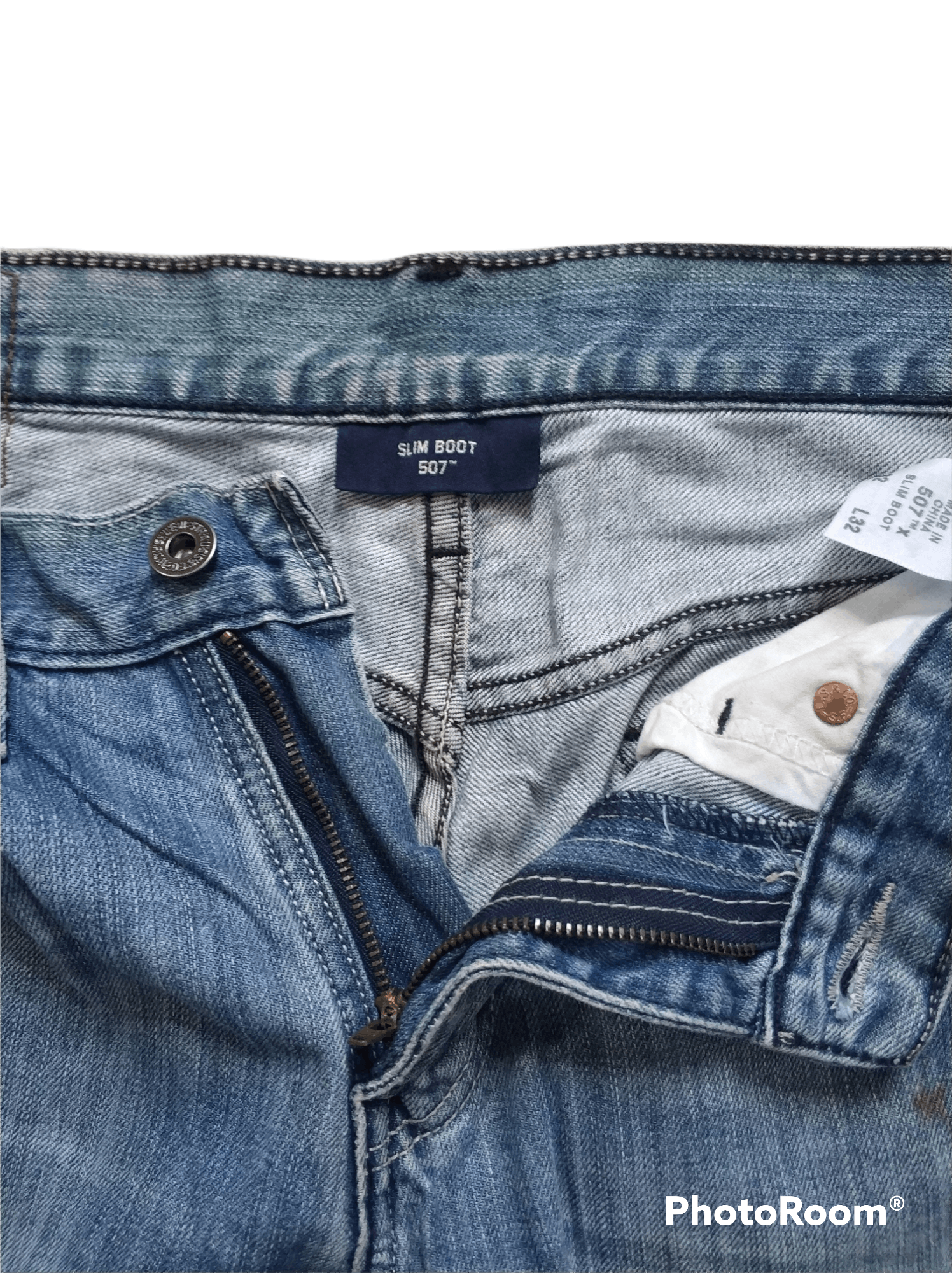 Levi's 🔥Vintage Distressed Levis 507 Slim Boot Denim Size US 33 - 11 Thumbnail