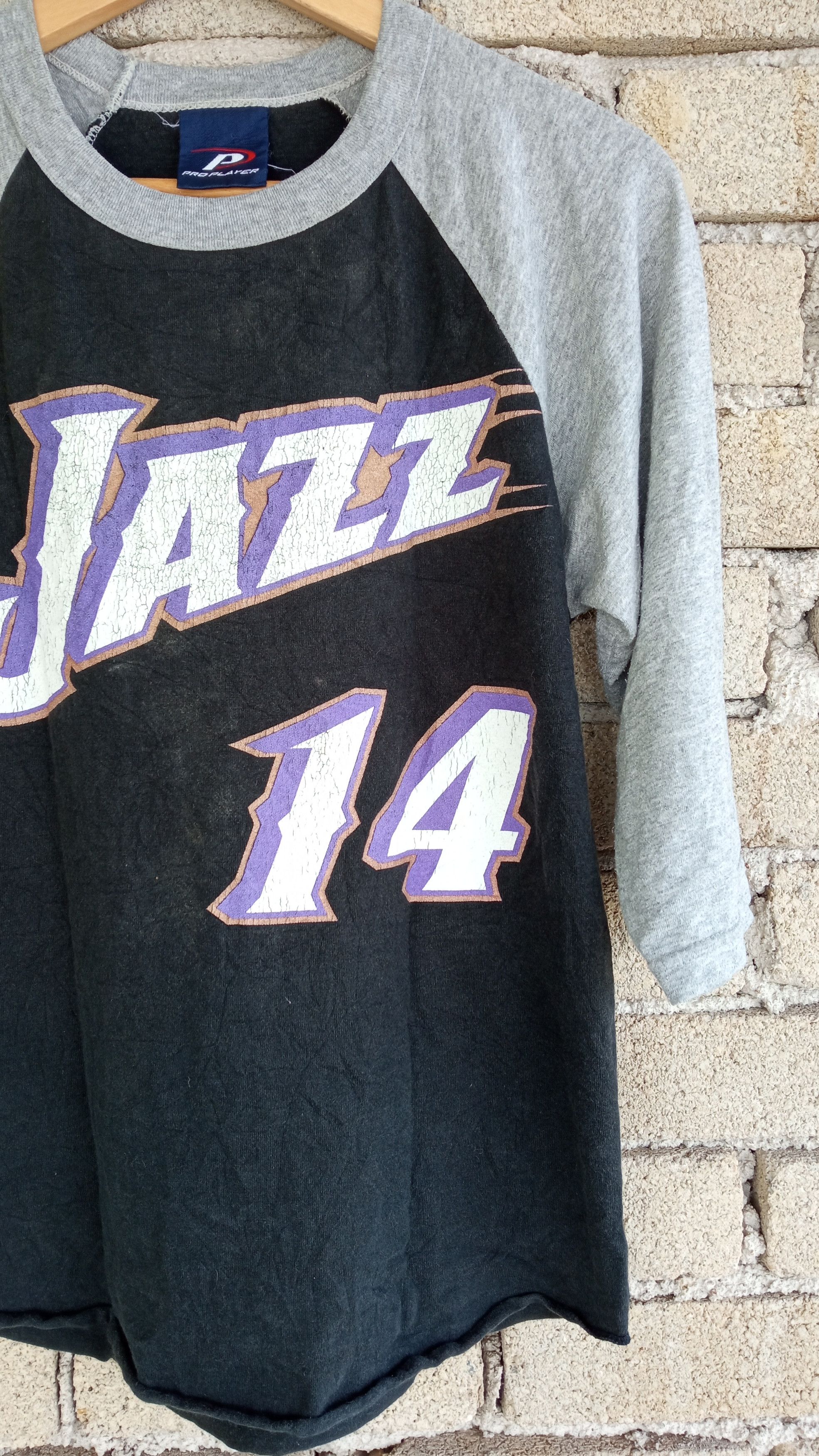 Japanese Brand × NBA × Vintage 🔥🔥Vintage NBA Utah Jazz Jeff Hornacek Raglan T-Shirt Size US S / EU 44-46 / 1 - 5 Thumbnail