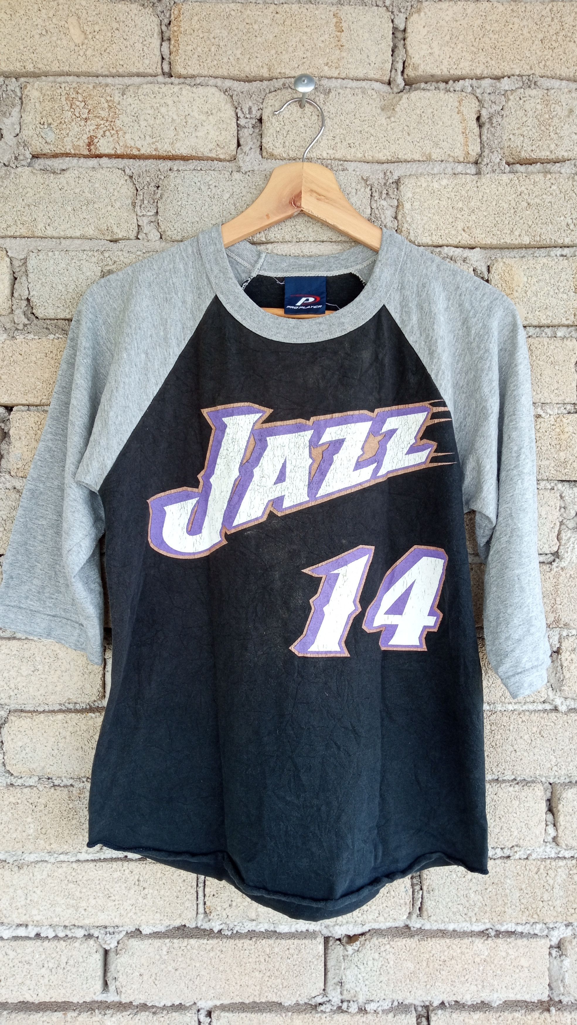 Japanese Brand × NBA × Vintage 🔥🔥Vintage NBA Utah Jazz Jeff Hornacek Raglan T-Shirt Size US S / EU 44-46 / 1 - 1 Thumbnail