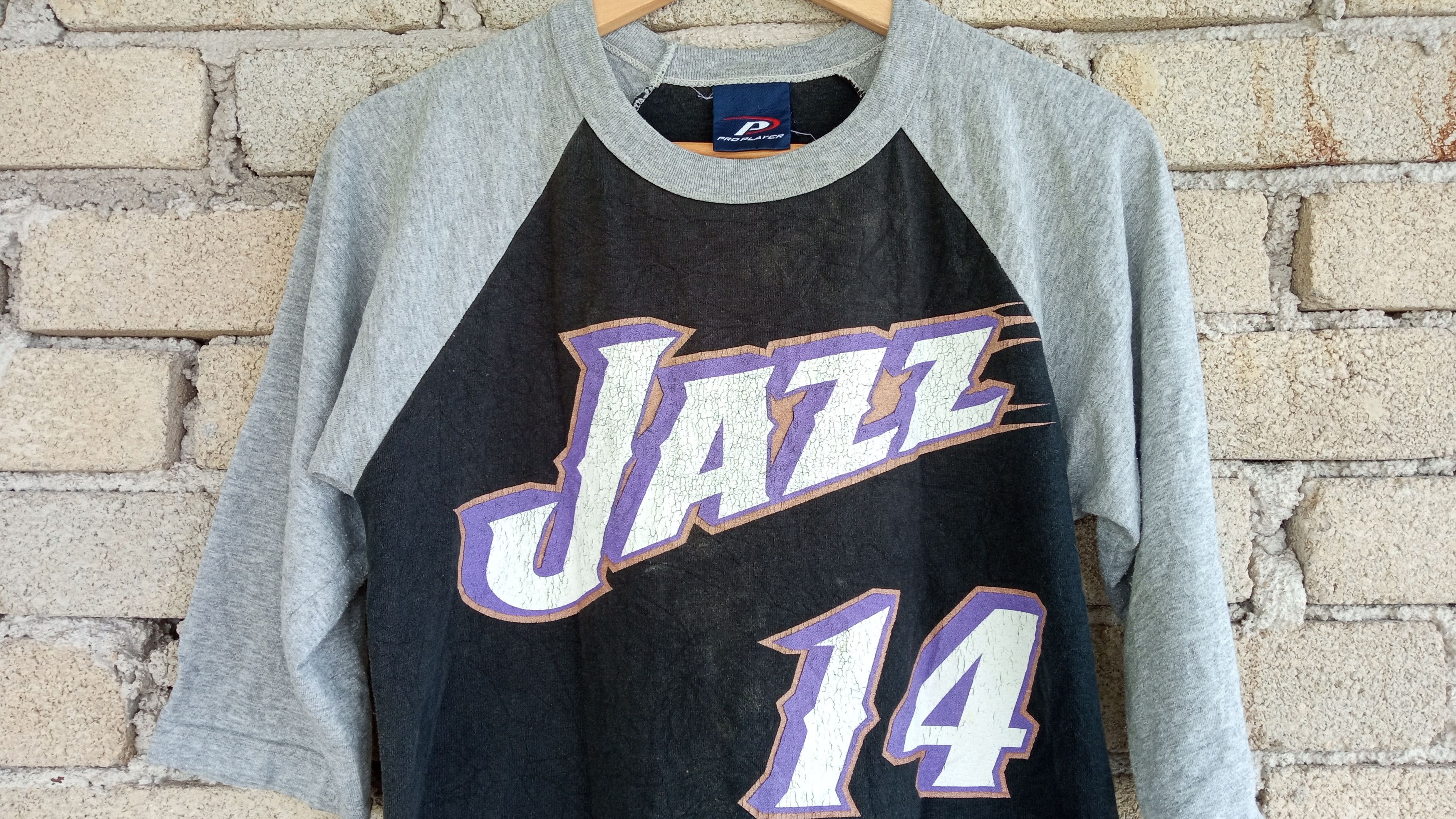Japanese Brand × NBA × Vintage 🔥🔥Vintage NBA Utah Jazz Jeff Hornacek Raglan T-Shirt Size US S / EU 44-46 / 1 - 8 Thumbnail