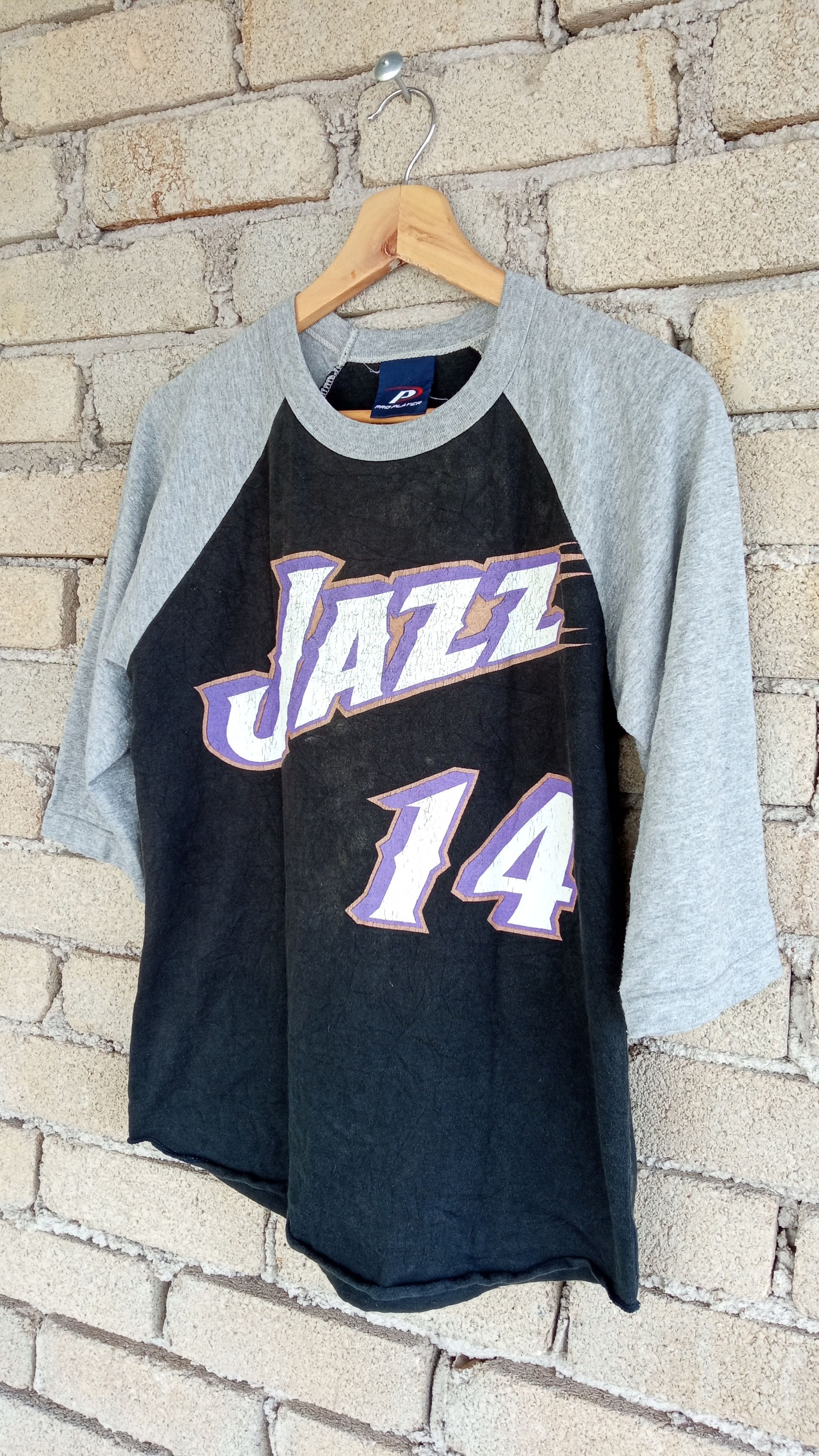 Japanese Brand × NBA × Vintage 🔥🔥Vintage NBA Utah Jazz Jeff Hornacek Raglan T-Shirt Size US S / EU 44-46 / 1 - 3 Thumbnail
