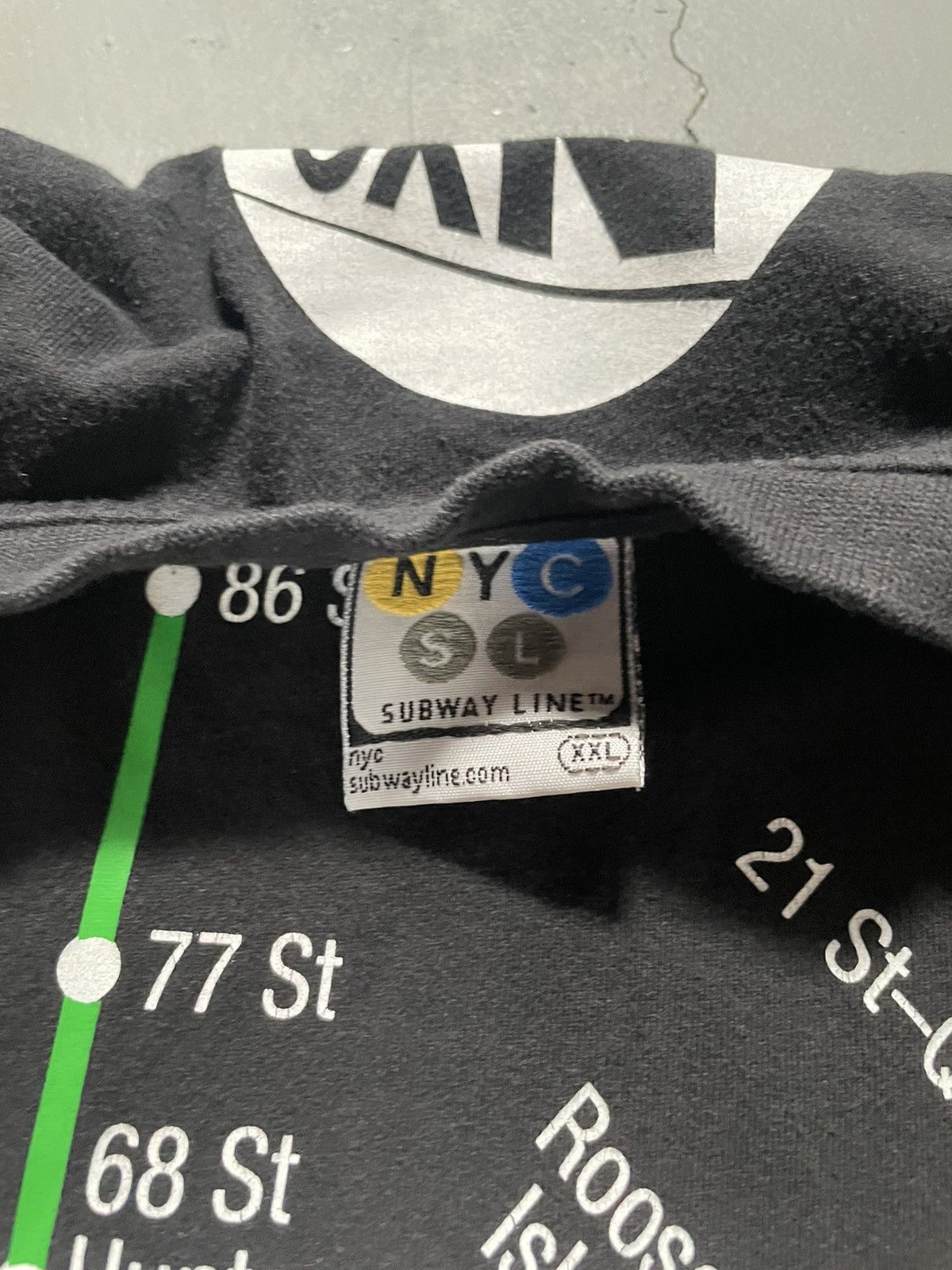 Vintage Vintage Y2K New York City NYC Subway Line Map Graphic Tee Size US XXL / EU 58 / 5 - 5 Thumbnail