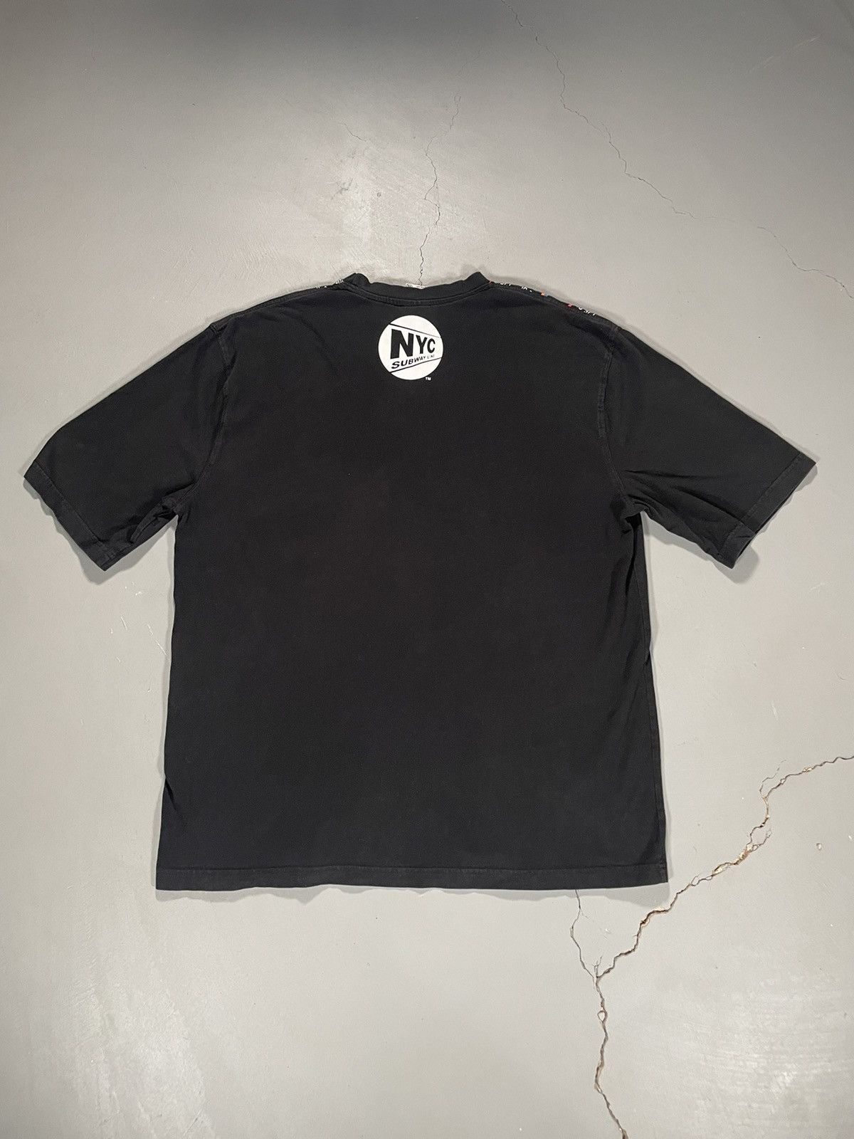 Vintage Vintage Y2K New York City NYC Subway Line Map Graphic Tee Size US XXL / EU 58 / 5 - 7 Thumbnail