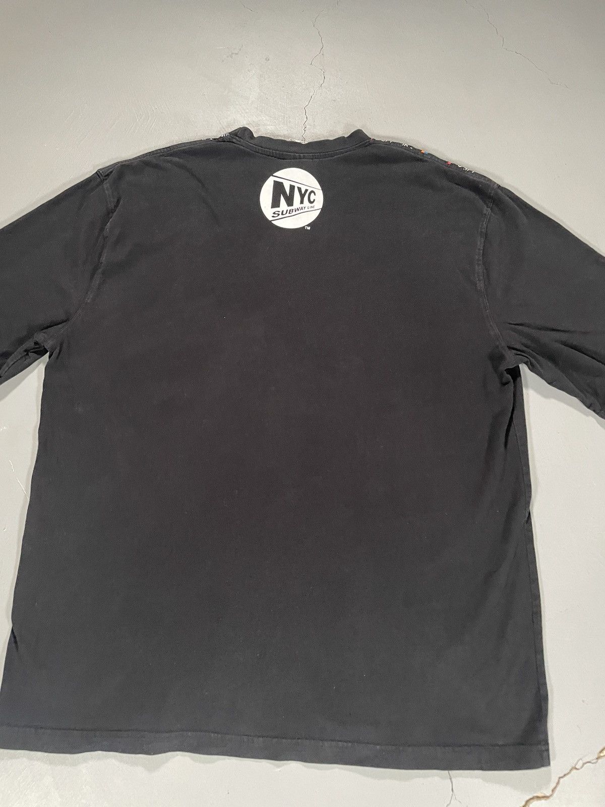 Vintage Vintage Y2K New York City NYC Subway Line Map Graphic Tee Size US XXL / EU 58 / 5 - 9 Thumbnail