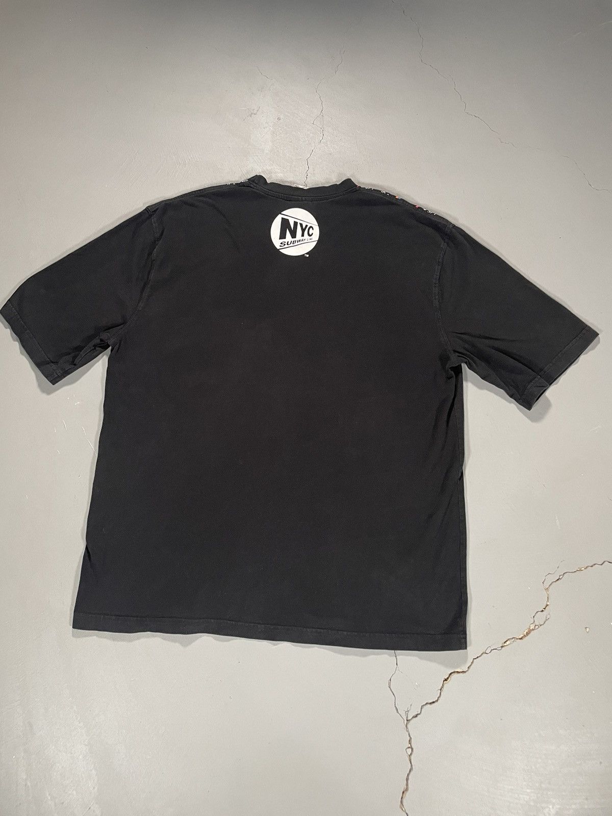 Vintage Vintage Y2K New York City NYC Subway Line Map Graphic Tee Size US XXL / EU 58 / 5 - 8 Thumbnail
