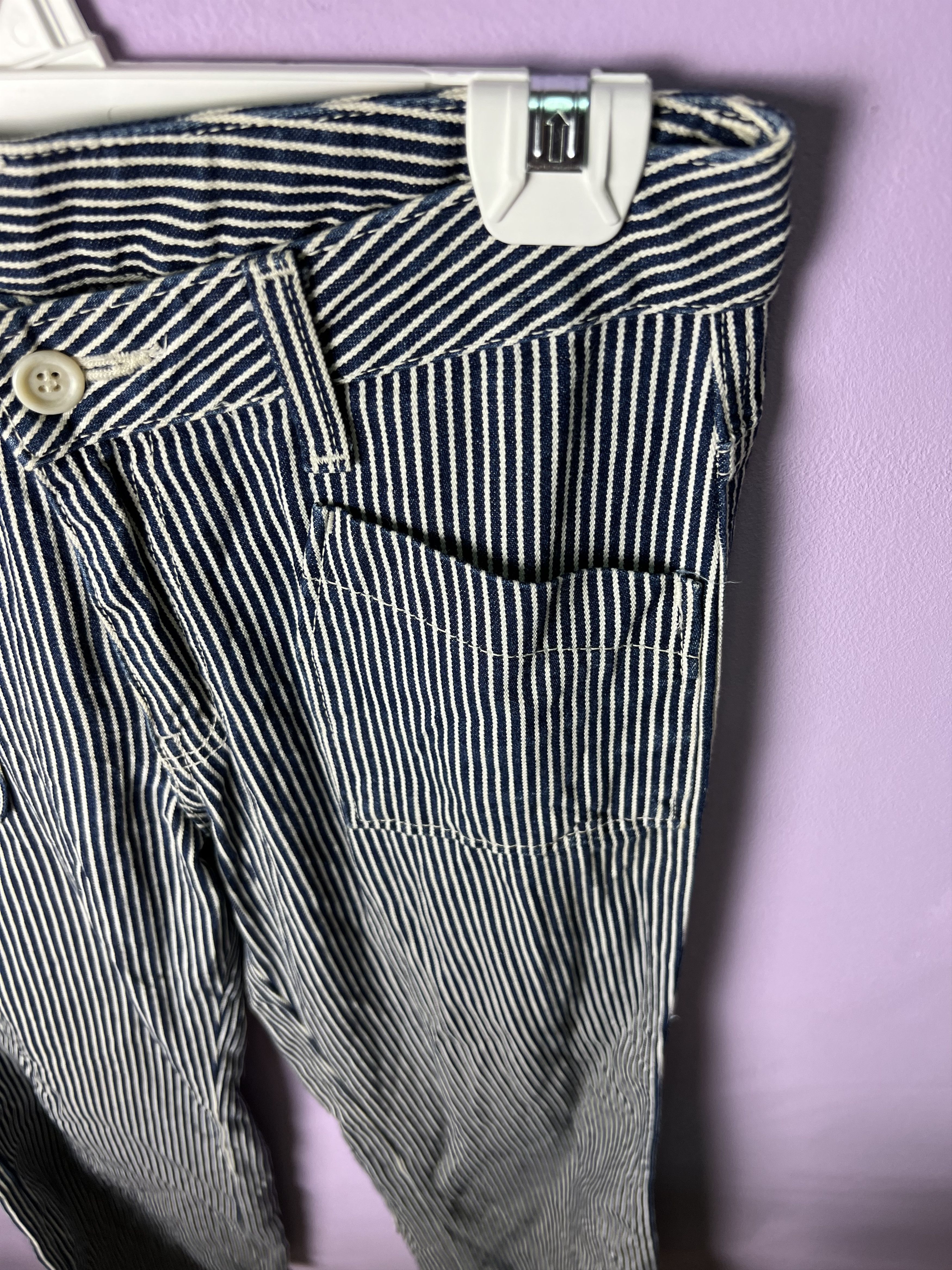 Japanese Brand 🔥Vintage Japanese Brand Hickory Stripe Bush Pants Size US 30 / EU 46 - 8 Thumbnail