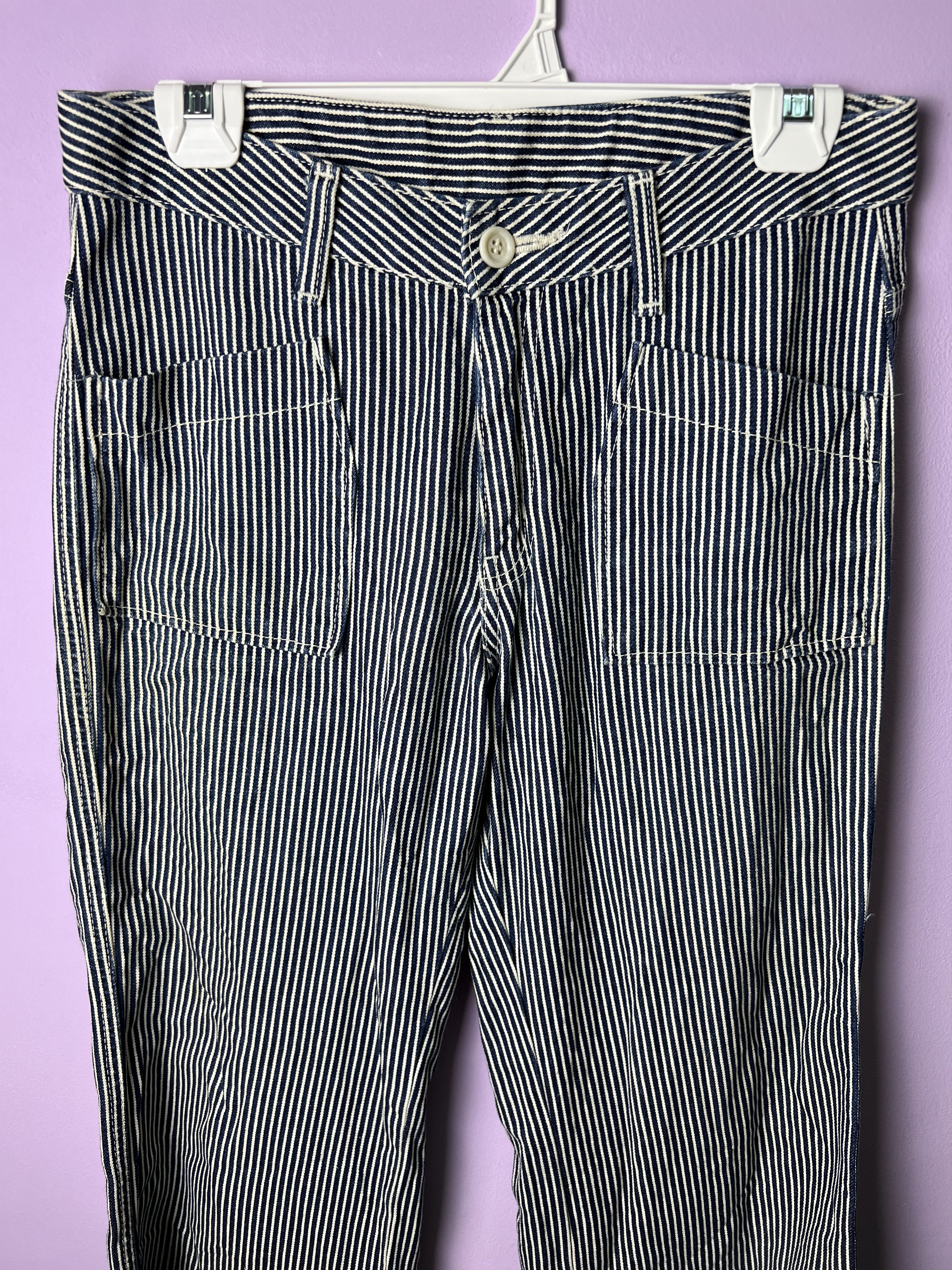 Japanese Brand 🔥Vintage Japanese Brand Hickory Stripe Bush Pants Size US 30 / EU 46 - 4 Thumbnail