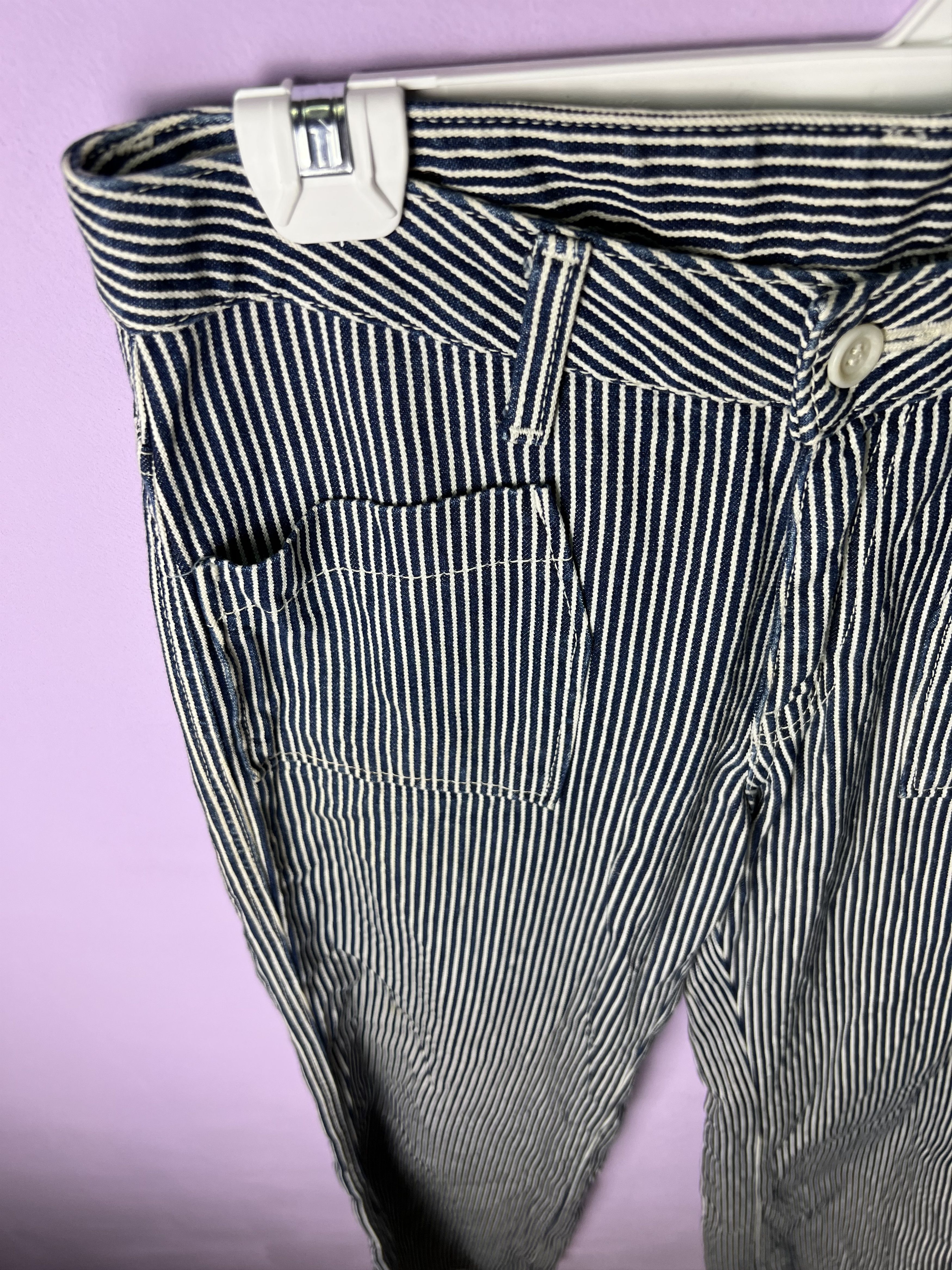 Japanese Brand 🔥Vintage Japanese Brand Hickory Stripe Bush Pants Size US 30 / EU 46 - 9 Thumbnail