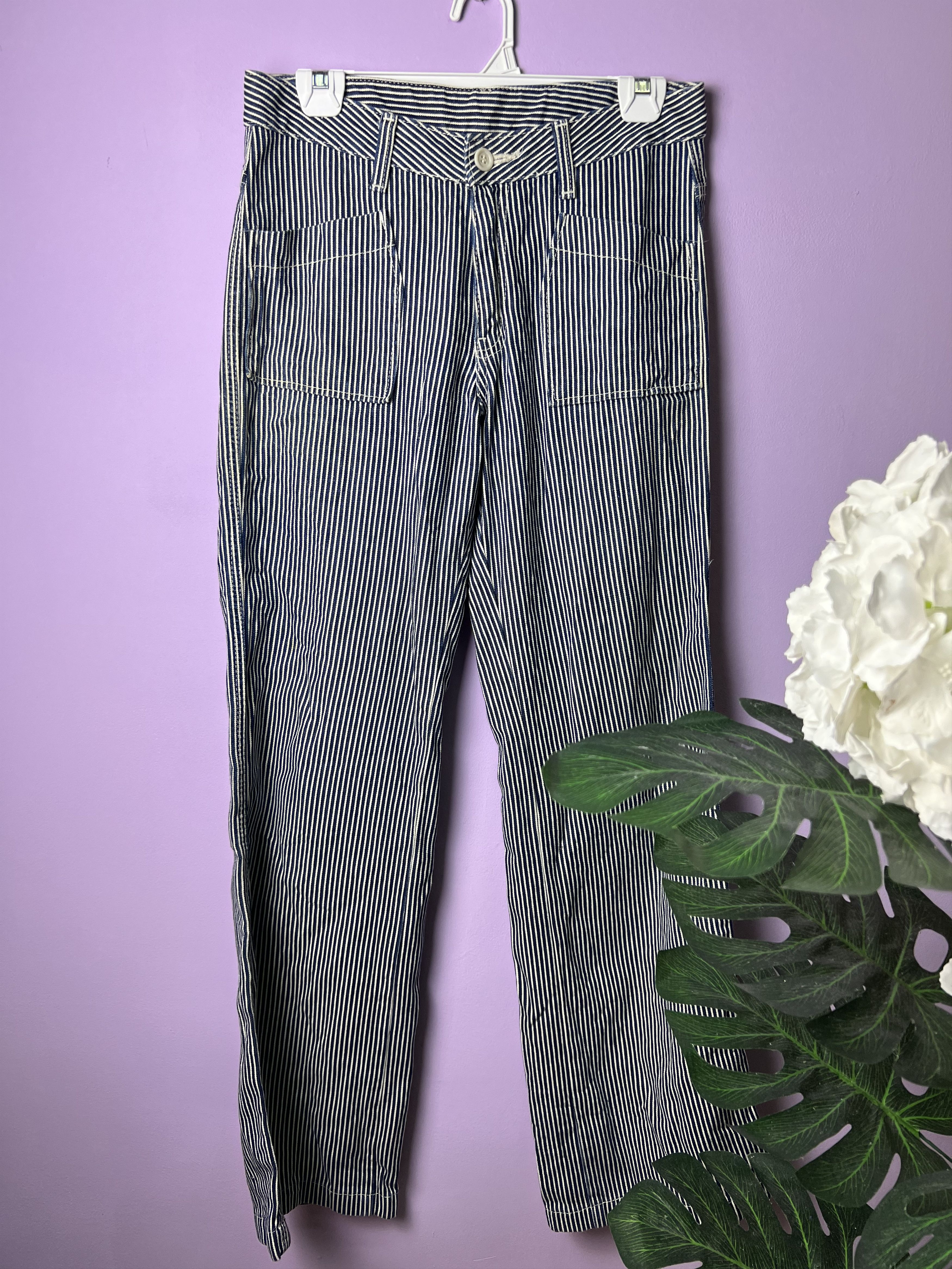 Japanese Brand 🔥Vintage Japanese Brand Hickory Stripe Bush Pants Size US 30 / EU 46 - 2 Thumbnail