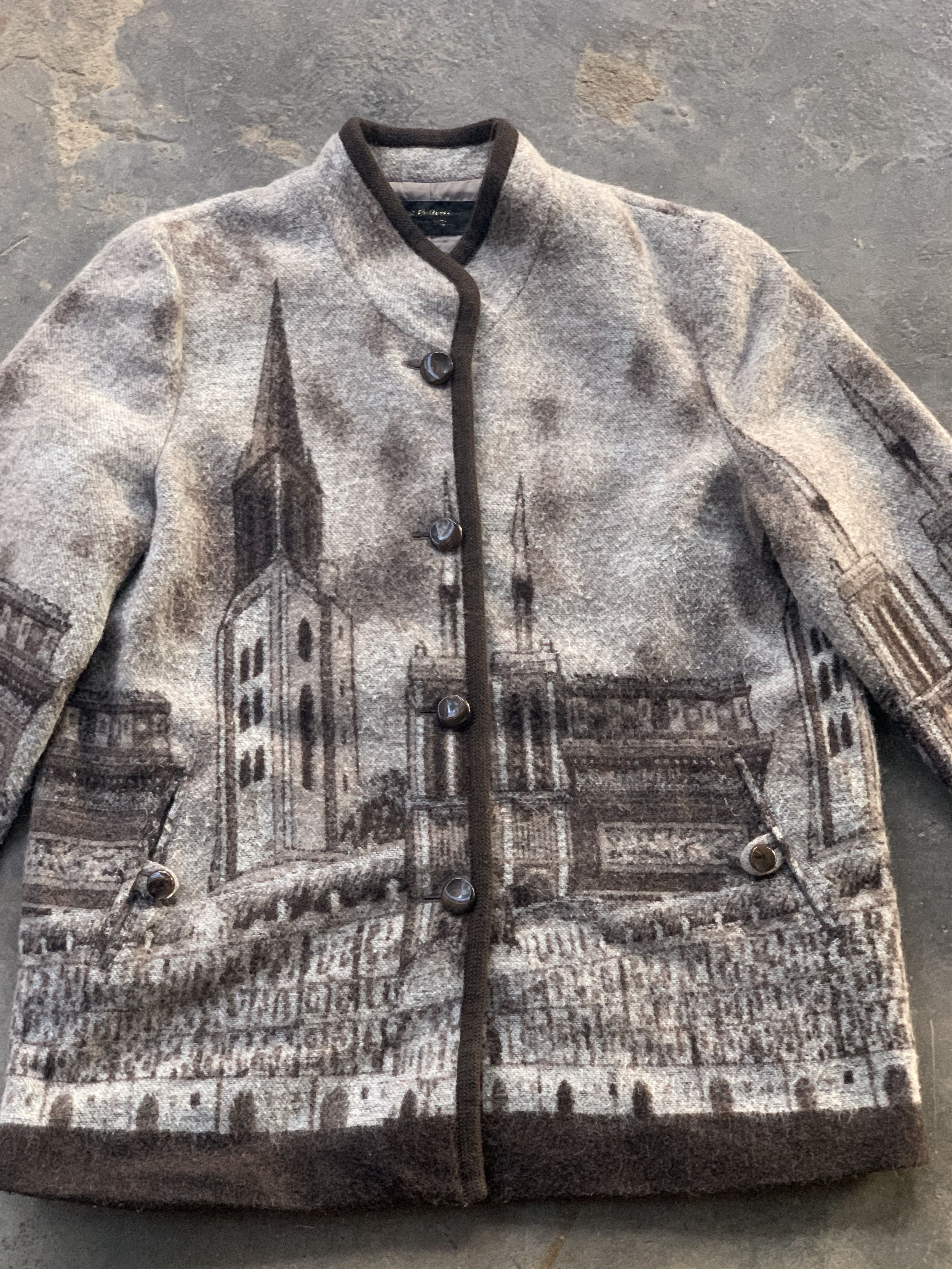 Vintage Vintage City Monument Wool Sweater Size US L / EU 52-54 / 3 - 3 Thumbnail