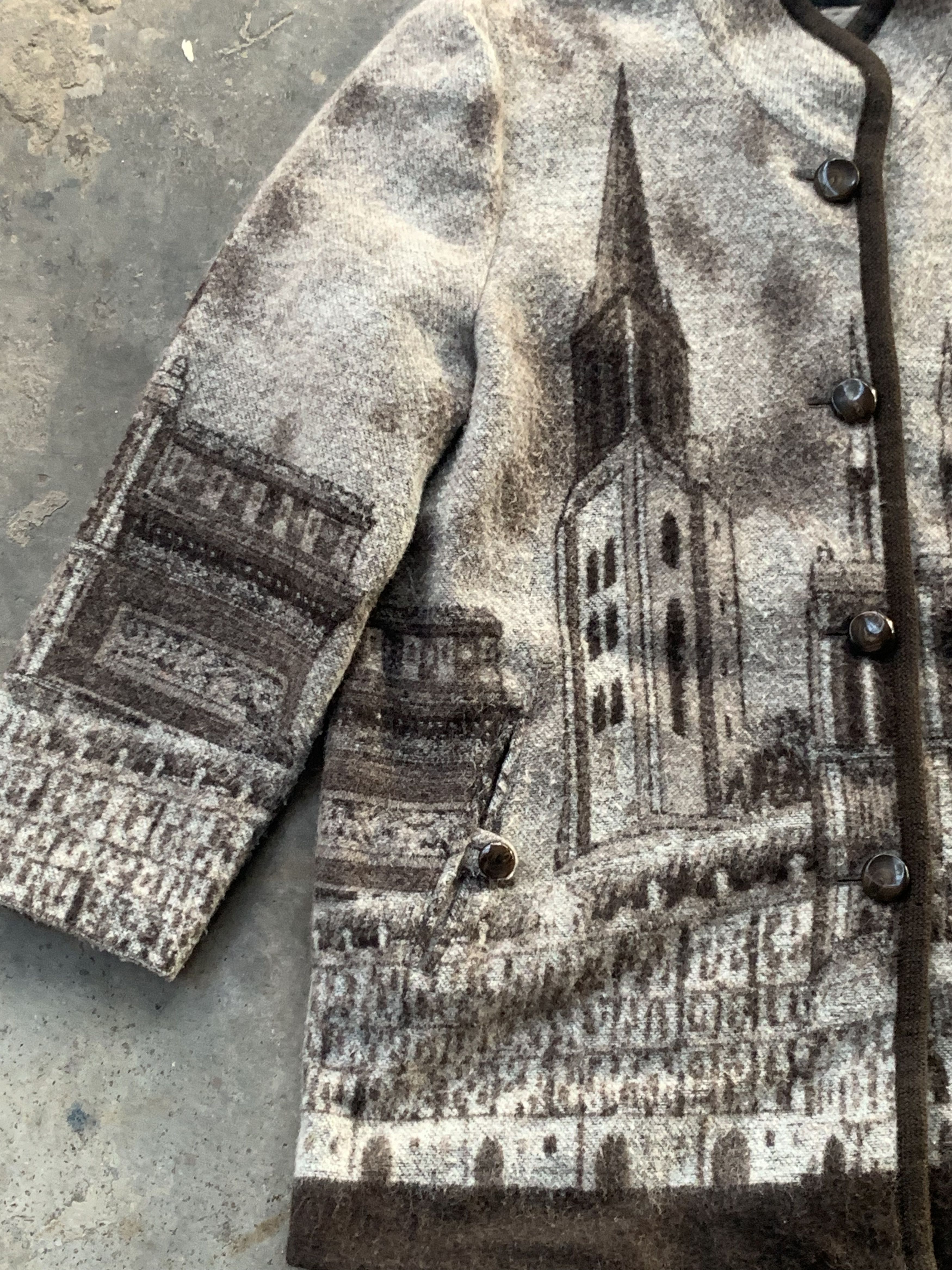 Vintage Vintage City Monument Wool Sweater Size US L / EU 52-54 / 3 - 6 Thumbnail