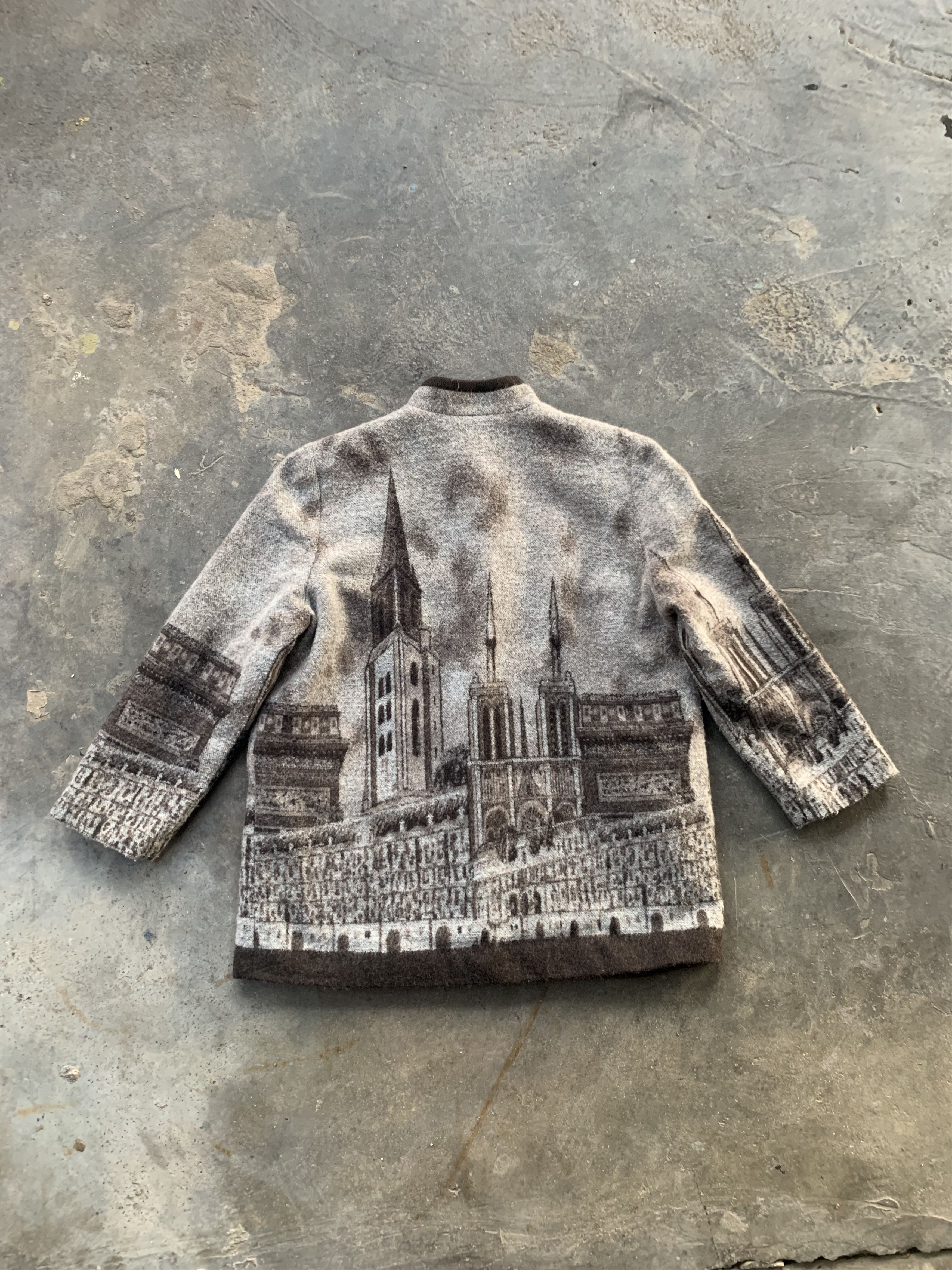 Vintage Vintage City Monument Wool Sweater Size US L / EU 52-54 / 3 - 2 Thumbnail
