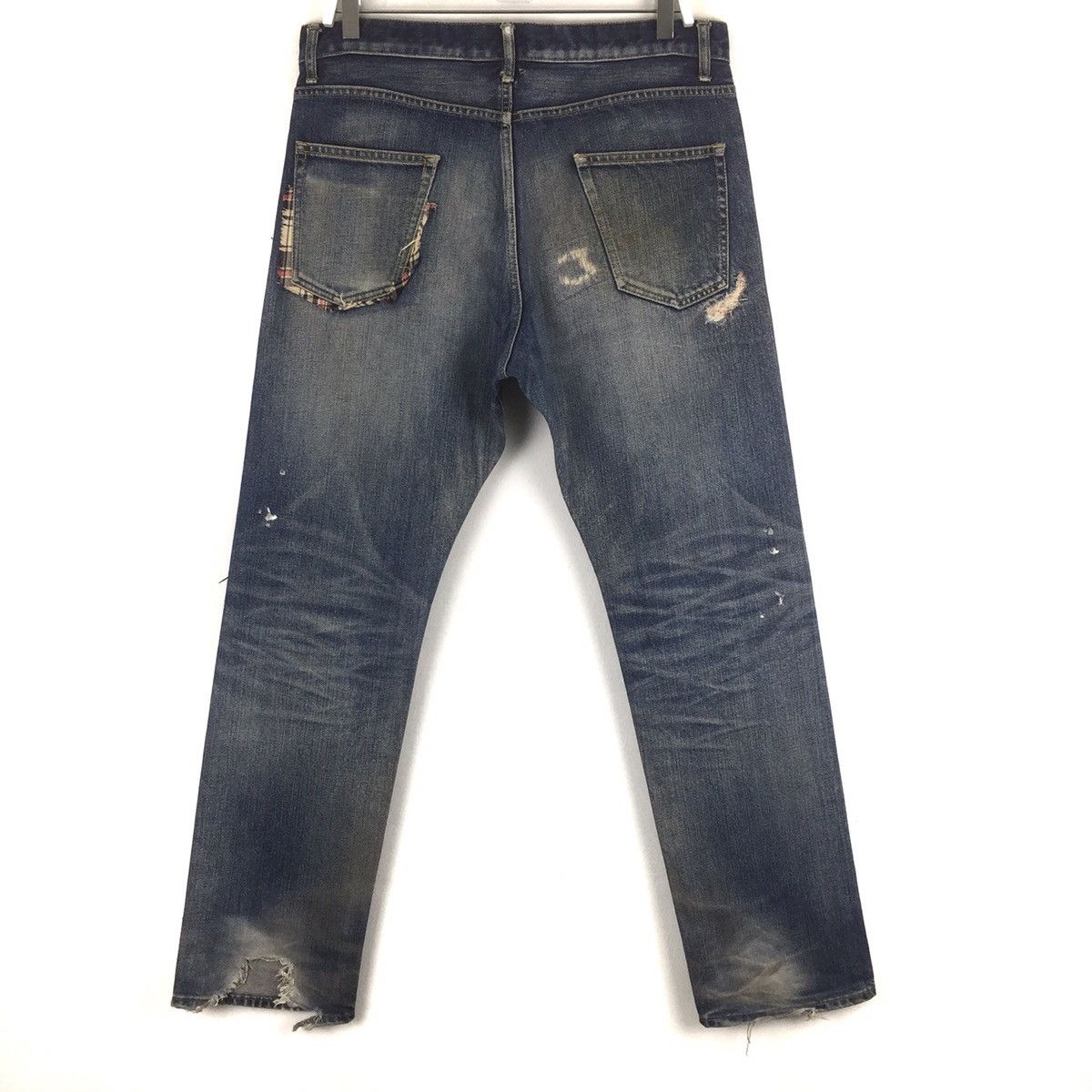Japanese Brand × Takeo Kikuchi Takeo Kikuchi Jeans Dirty Patchwork distressed denim Size US 36 / EU 52 - 4 Thumbnail