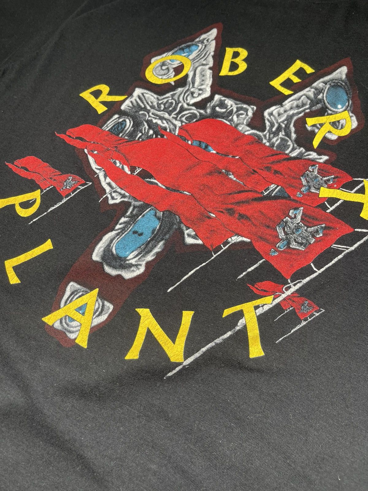 Band Tees Vintage Robert Plant tour tee Size US XL / EU 56 / 4 - 4 Thumbnail