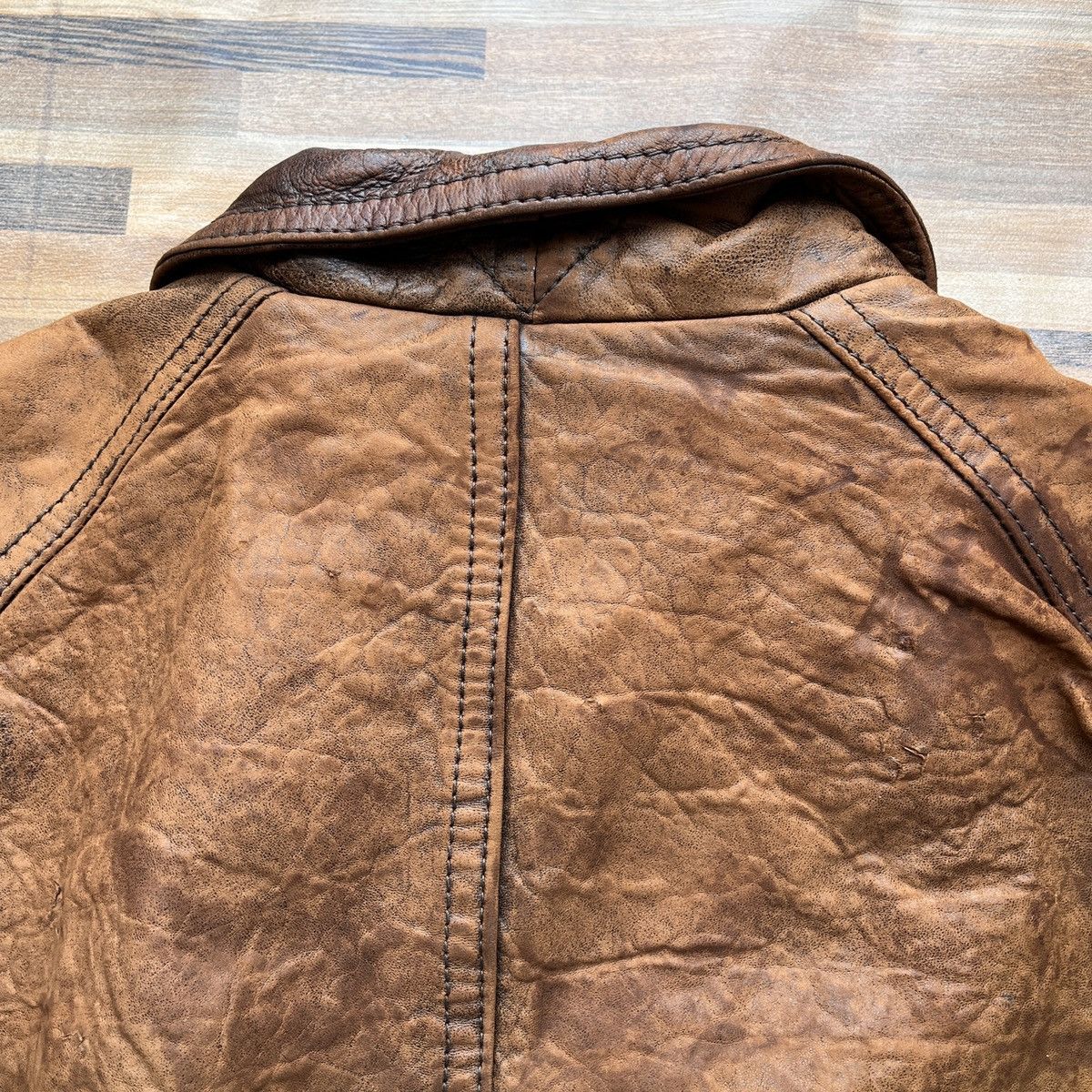 BIGI × Genuine Leather × Vintage Barbiche Men's Bigi Genuine Leather Vintage 80s Japan Size US L / EU 52-54 / 3 - 16 Thumbnail