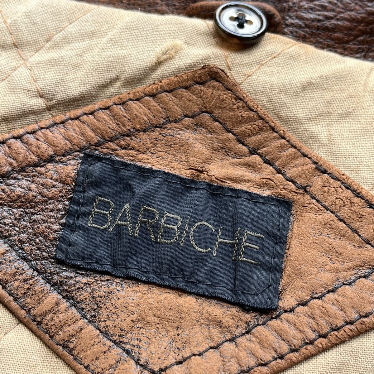 BIGI × Genuine Leather × Vintage Barbiche Men's Bigi Genuine Leather Vintage 80s Japan Size US L / EU 52-54 / 3 - 6 Thumbnail