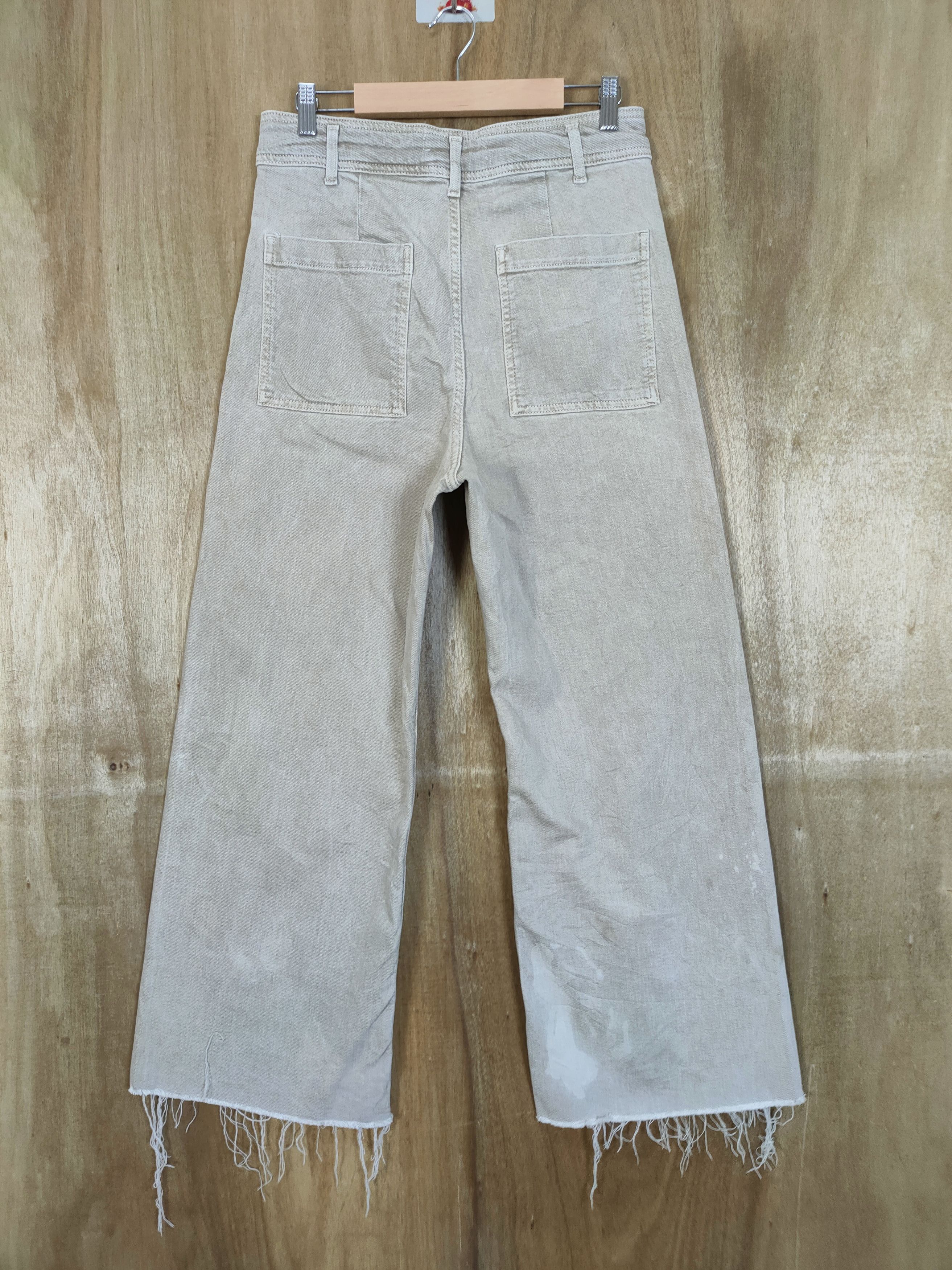 Japanese Brand VINTAGE JAPANESE BRAND FADED BROWN FLARE PANTS Size US 30 / EU 46 - 4 Thumbnail