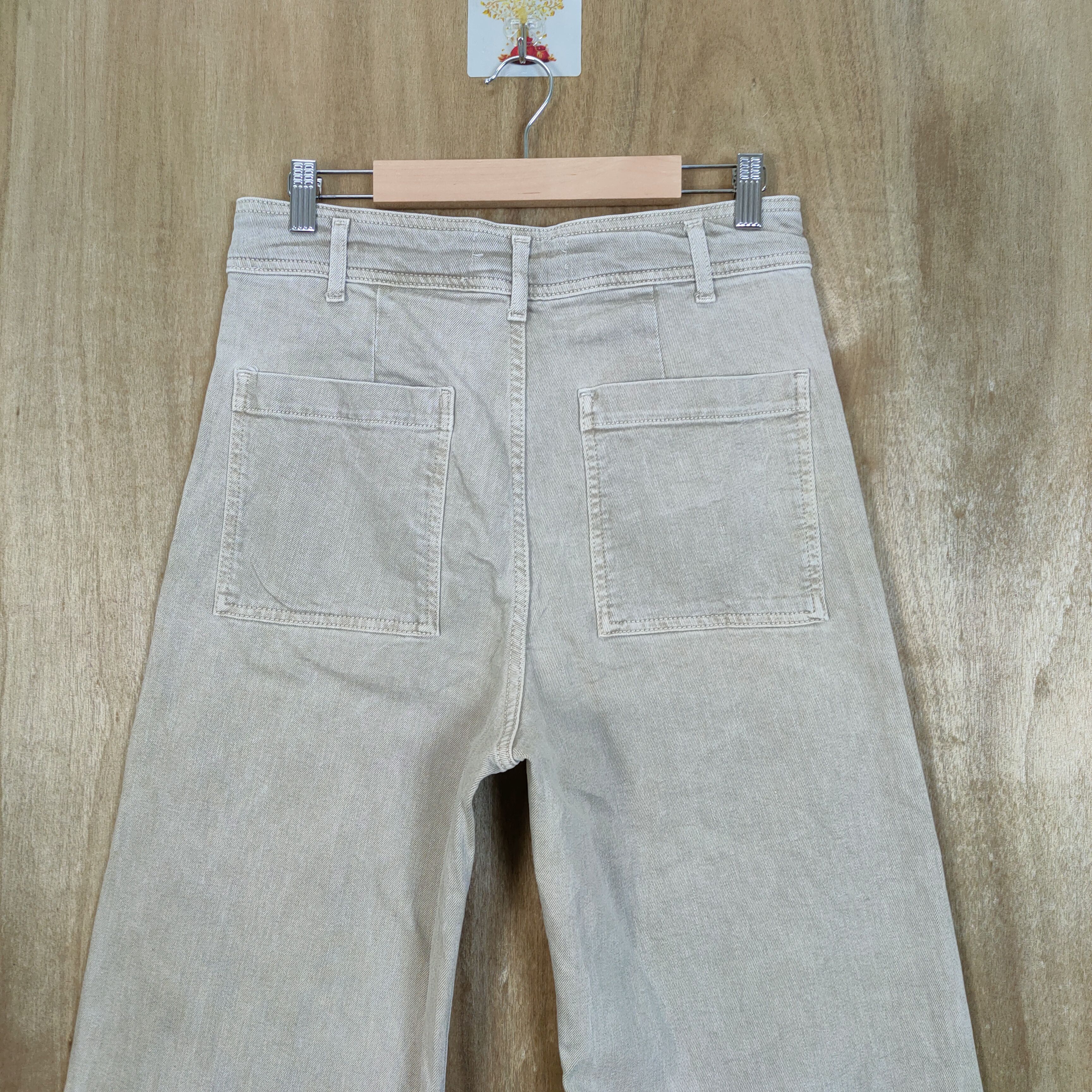 Japanese Brand VINTAGE JAPANESE BRAND FADED BROWN FLARE PANTS Size US 30 / EU 46 - 5 Thumbnail