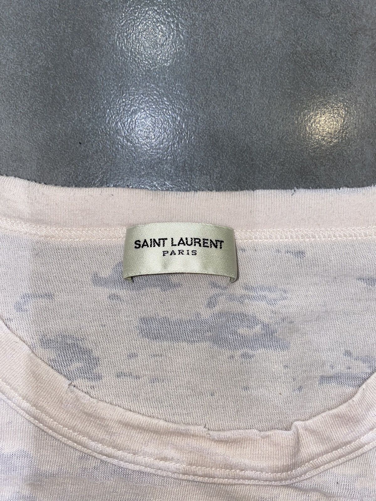 Saint Laurent Paris SS17 Saint Laurent Paris Talent Heart Baby Pink T-Shirt Size US S / EU 44-46 / 1 - 12 Thumbnail