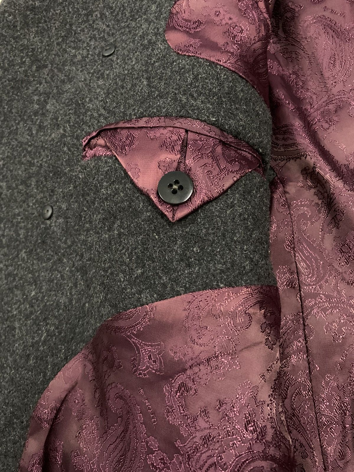 14th Addiction Japanese Brand NO ID Wool Melton Punk Style Jacket Size US M / EU 48-50 / 2 - 18 Thumbnail