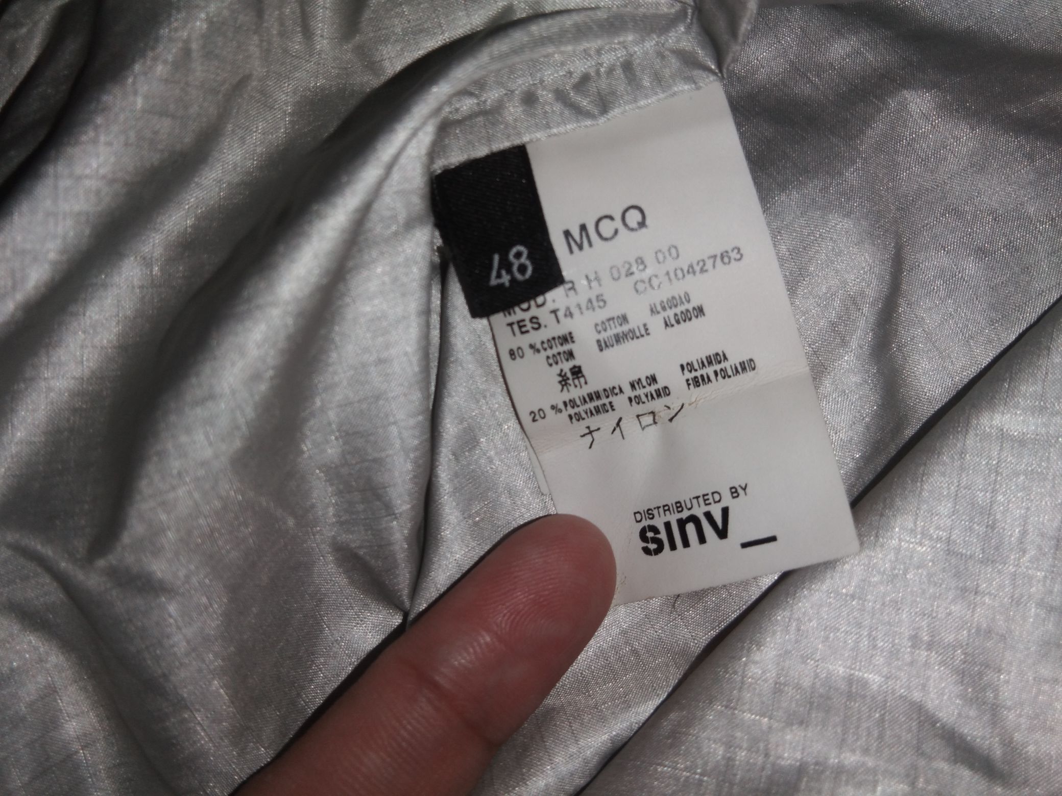 Alexander McQueen 2005-2010 Alexander McQueen Chrome Jacket / Windbreaker Size US M / EU 48-50 / 2 - 3 Thumbnail