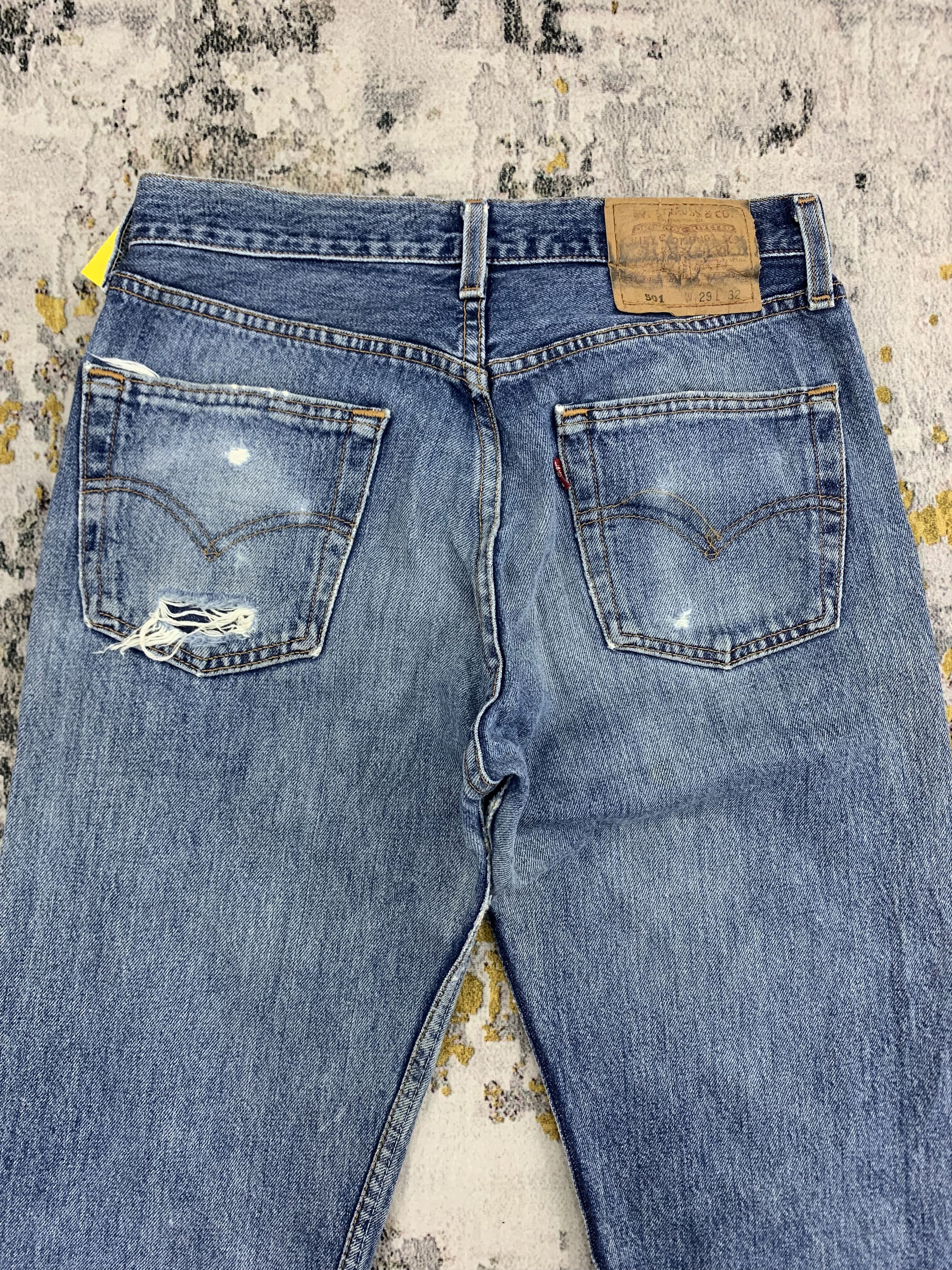 Levi's Vintage Levi's 501 Denim 29x32.5 Distressed Faded Size US 29 - 7 Thumbnail