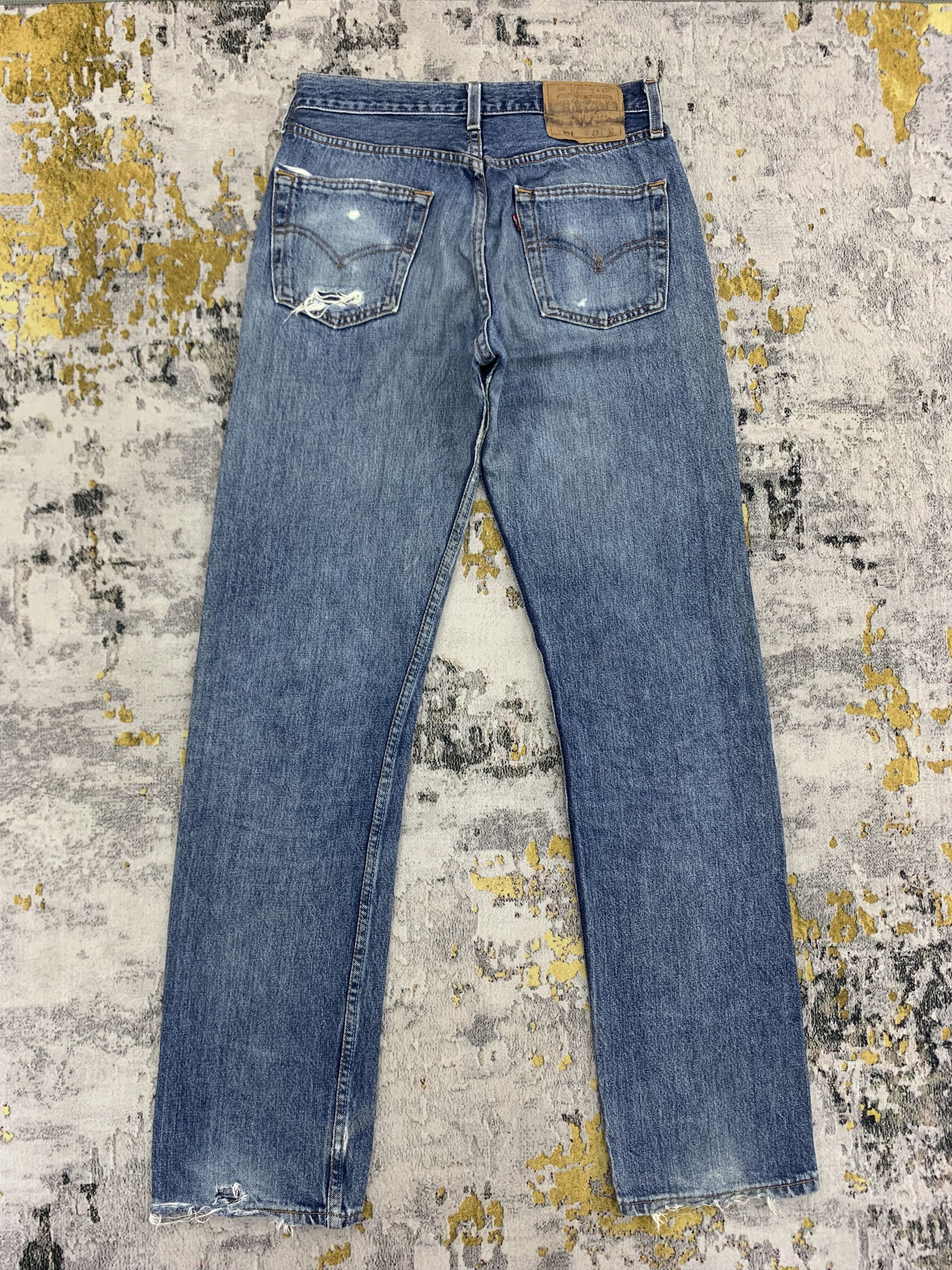 Levi's Vintage Levi's 501 Denim 29x32.5 Distressed Faded Size US 29 - 6 Thumbnail