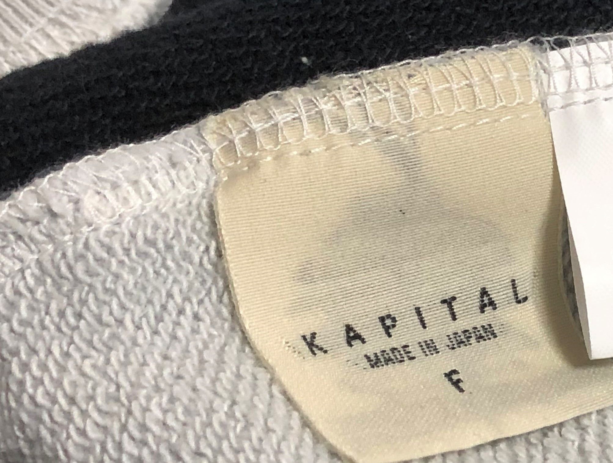 Kapital KAPITAL BONE 2tone remake big sweatshirt black natural new Size US L / EU 52-54 / 3 - 7 Thumbnail
