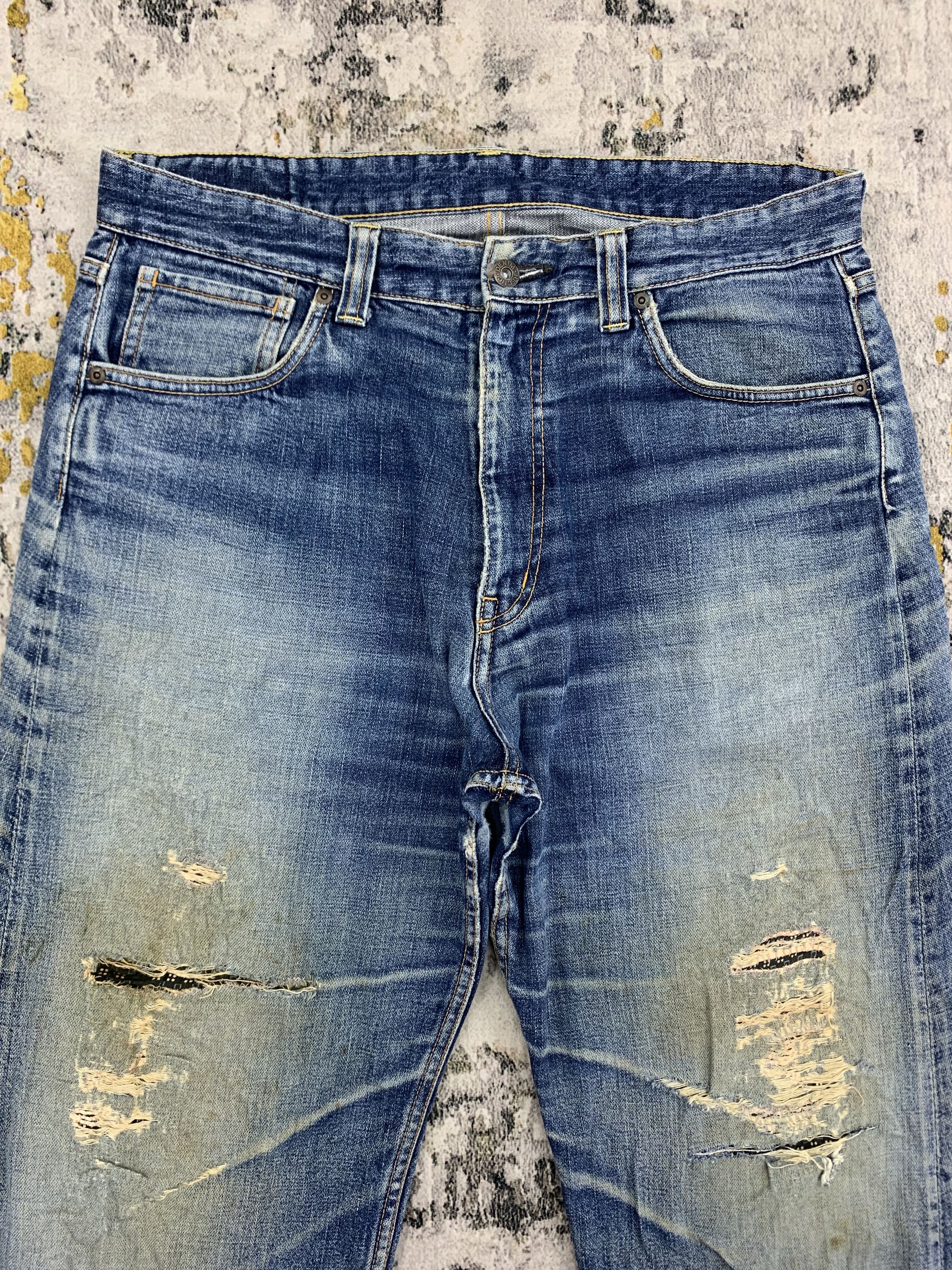 Denim & Co. Vintage Denim & Co Denim 34x30.5 Ripped Size US 34 / EU 50 - 2 Thumbnail
